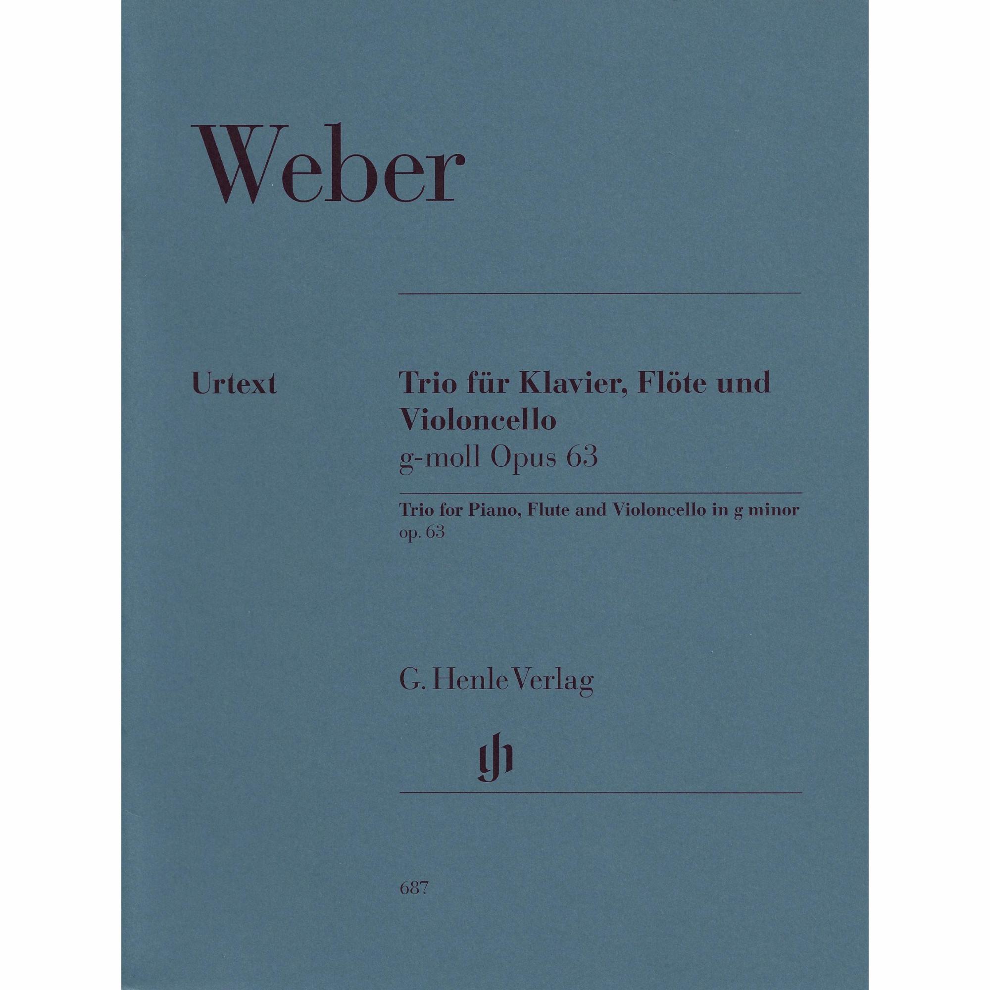 Weber -- Trio in G Minor, Op. 63 for Flute, Cello, and Piano