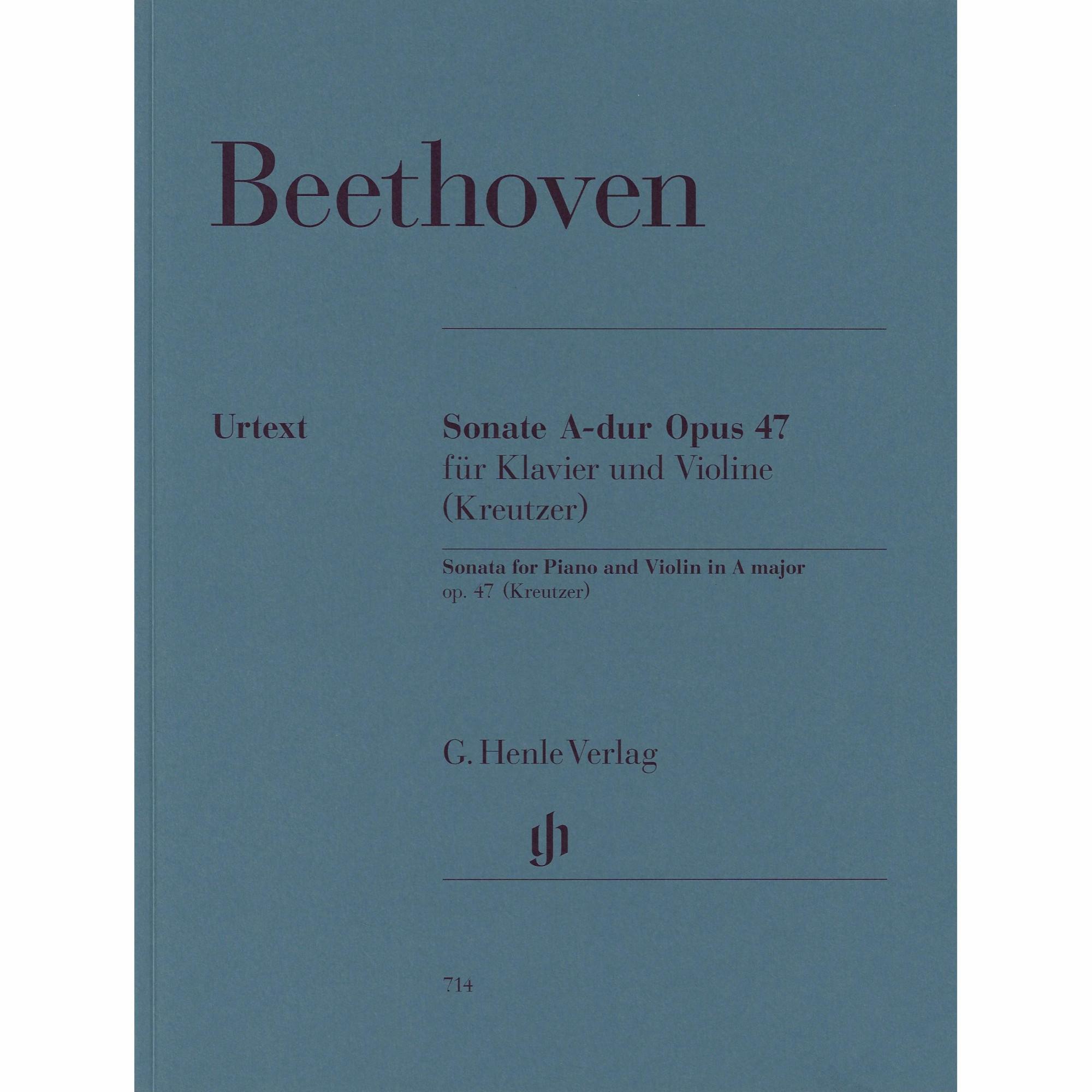 Beethoven -- Sonata in A Major, Op. 47 (Kreutzer) for Violin and Piano