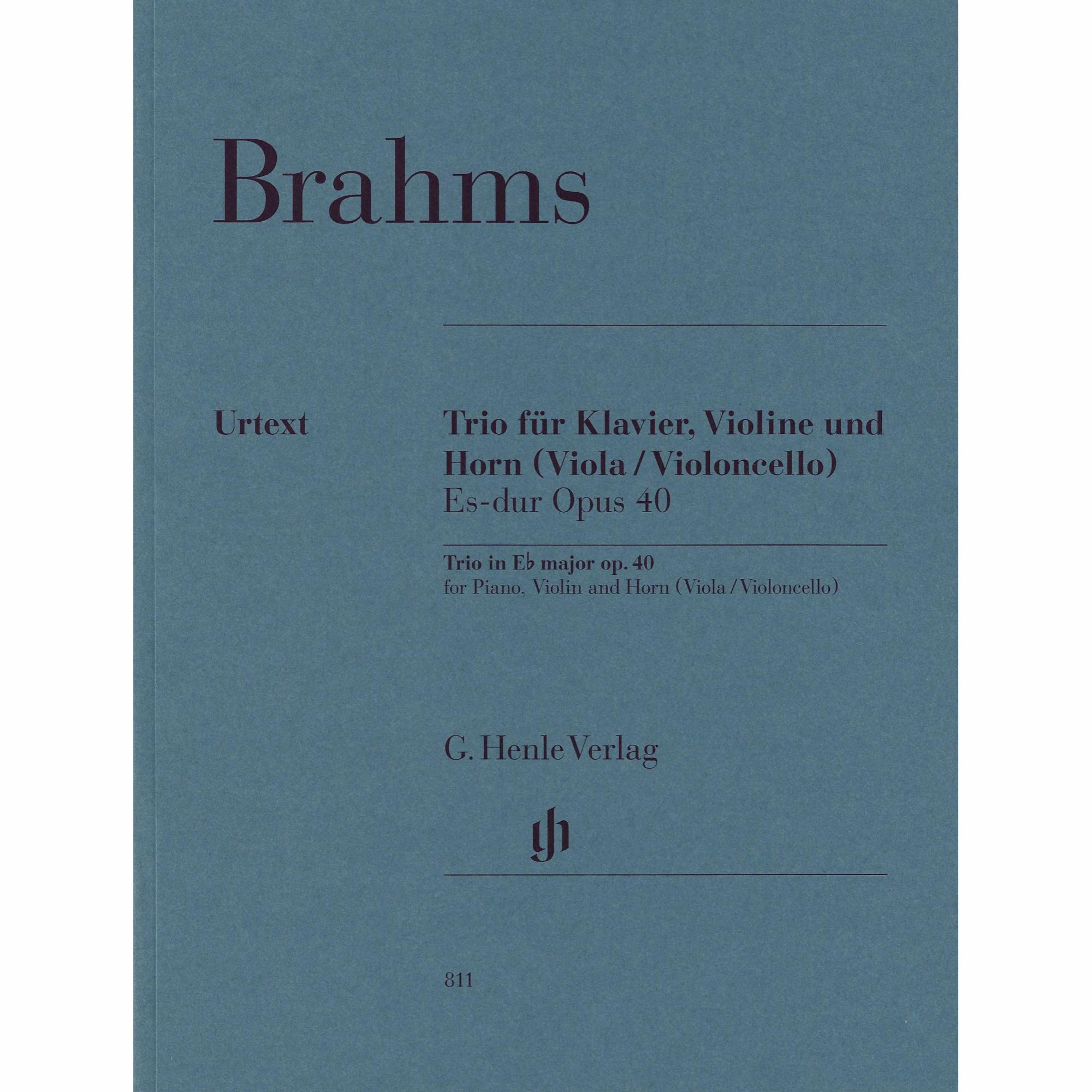 Brahms -- Horn Trio in E-flat Major, Op. 40