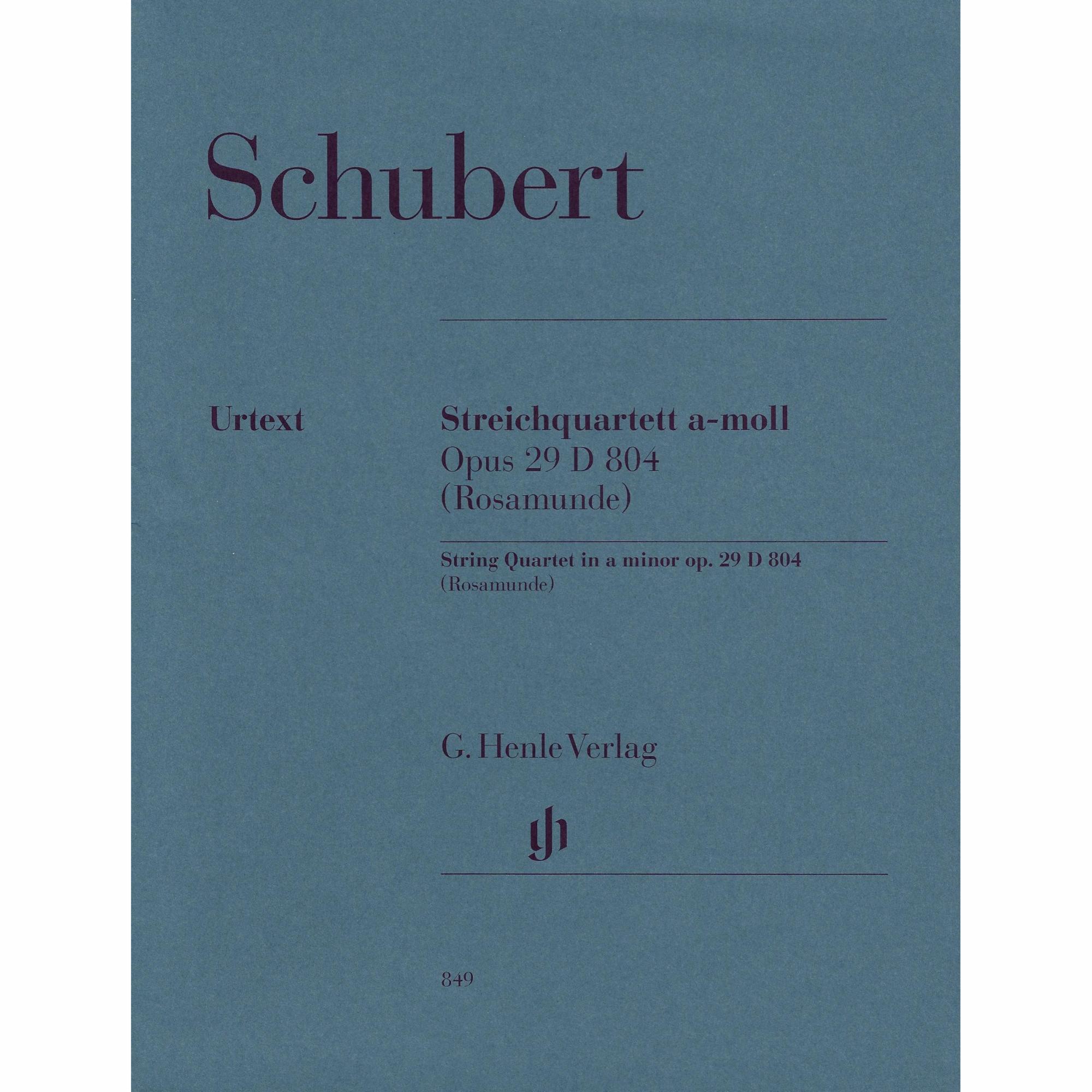 Schubert -- String Quartet in A Minor, D. 804 (Rosamunde)