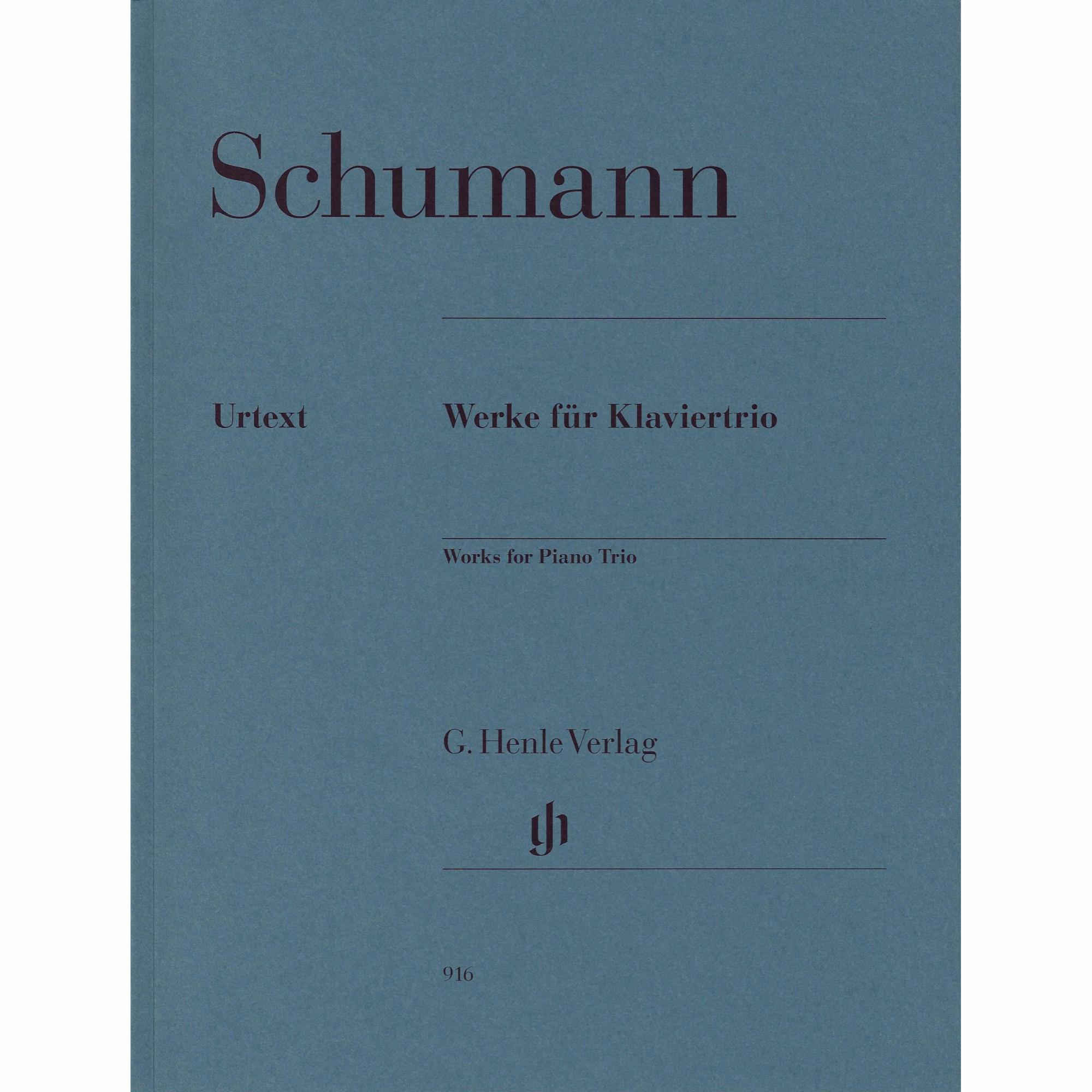 Schumann -- Works for Piano Trio