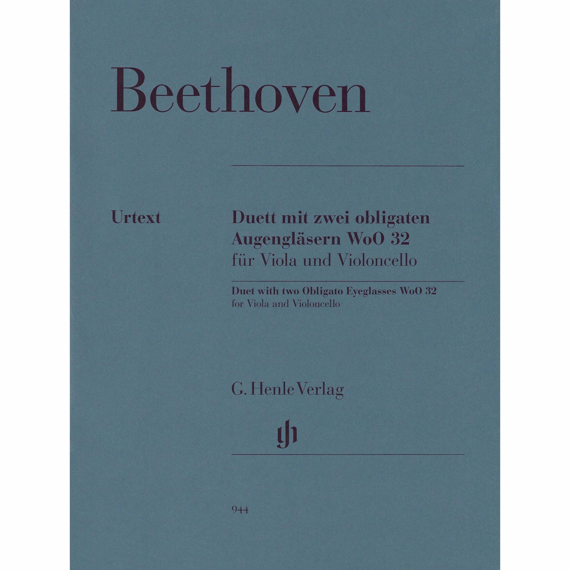 Beethoven -- Duet with Two Obligato Eyeglasses, WoO 32 for Viola and Cello