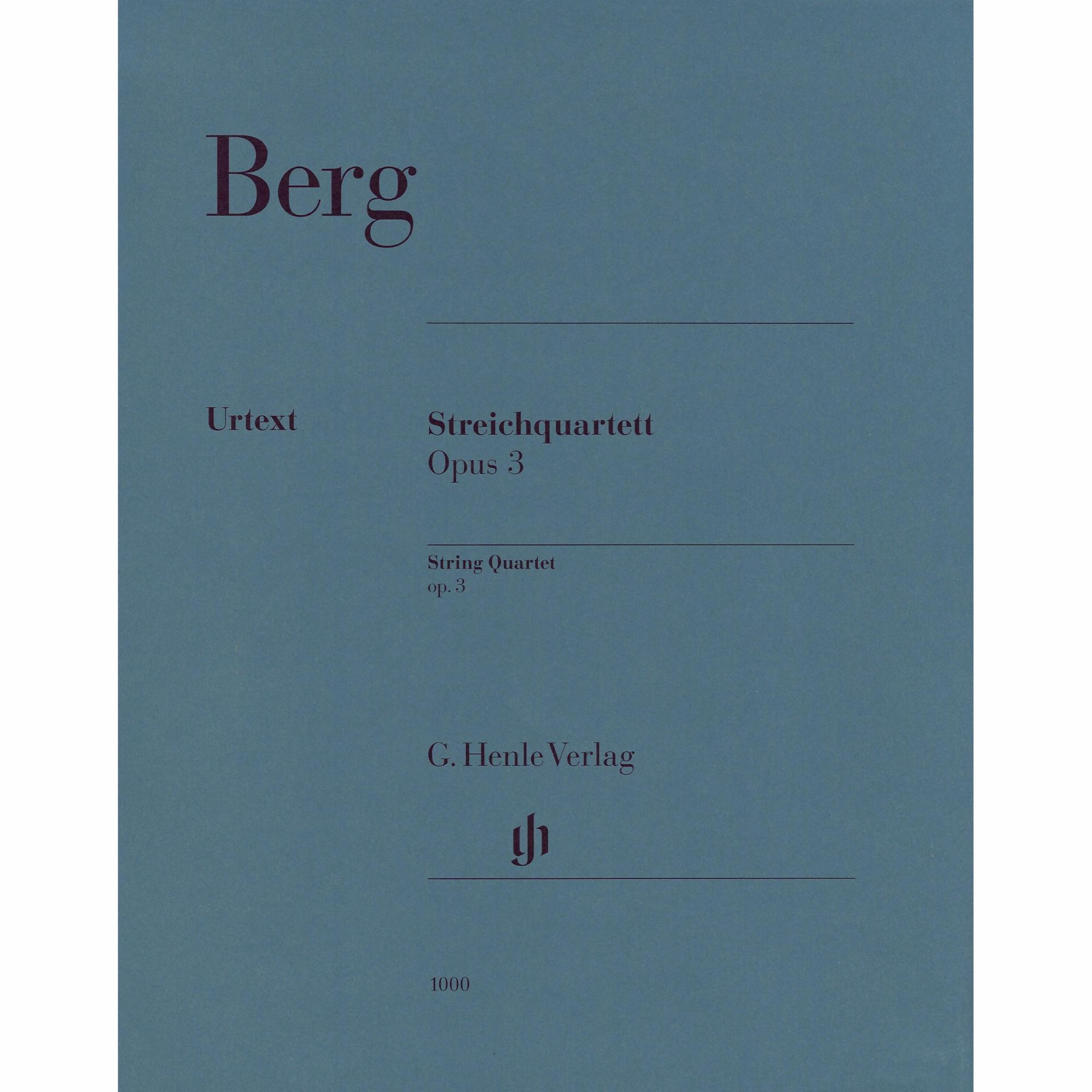 Berg -- String Quartet, Op. 3