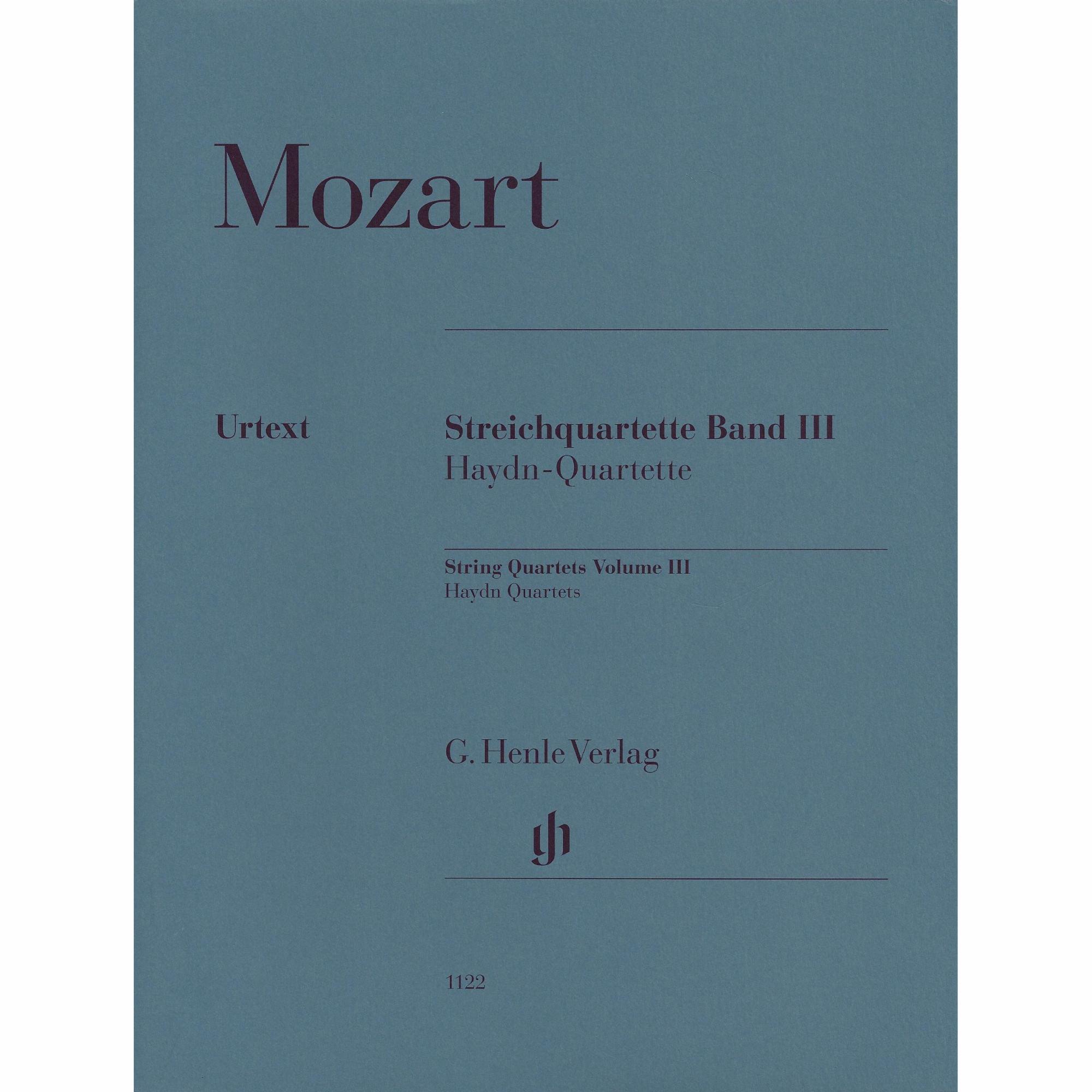 Mozart -- String Quartets, Volume III