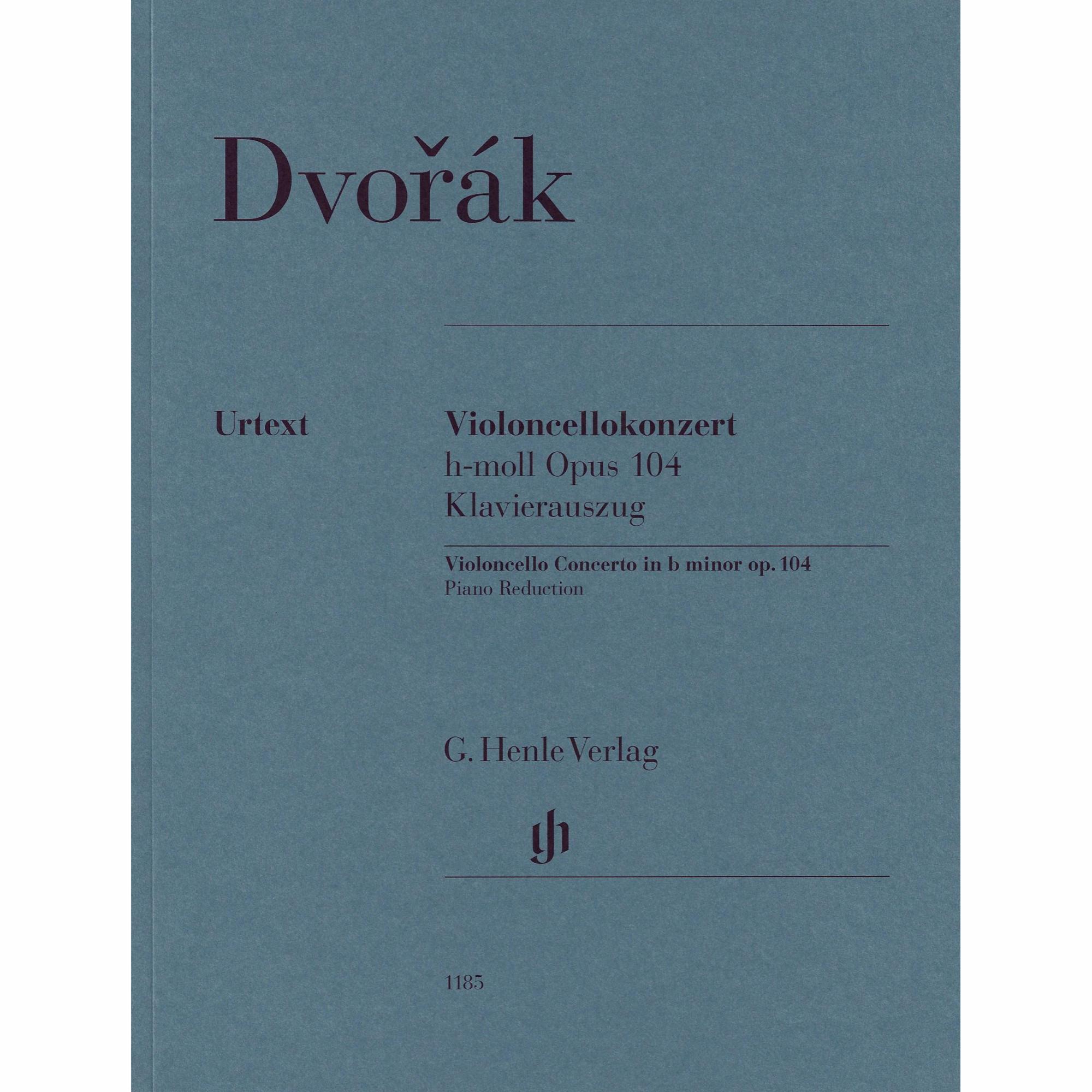 Dvorak -- Concerto in B Minor, Op. 104 for Cello and Piano