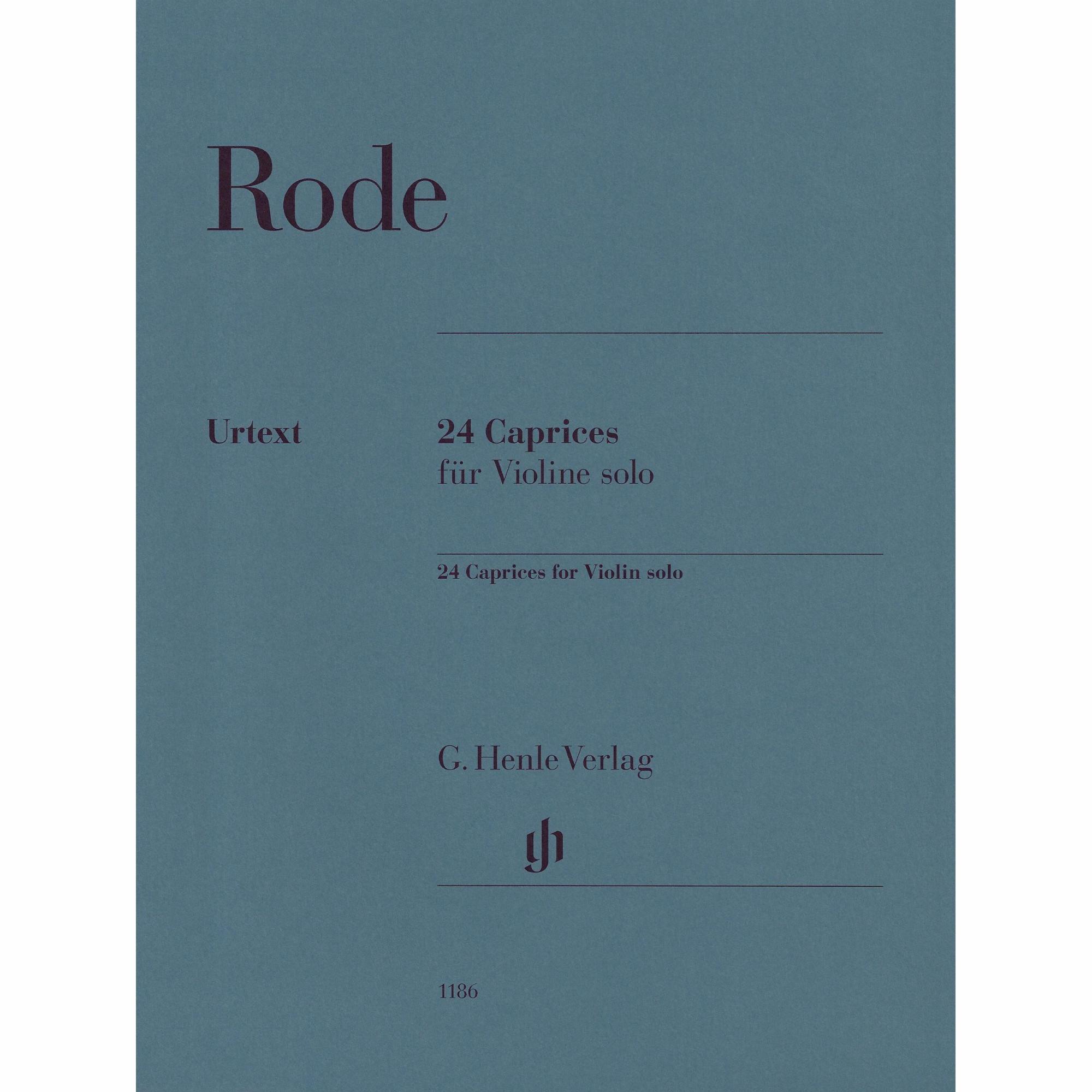 Rode -- 24 Caprices for Violin