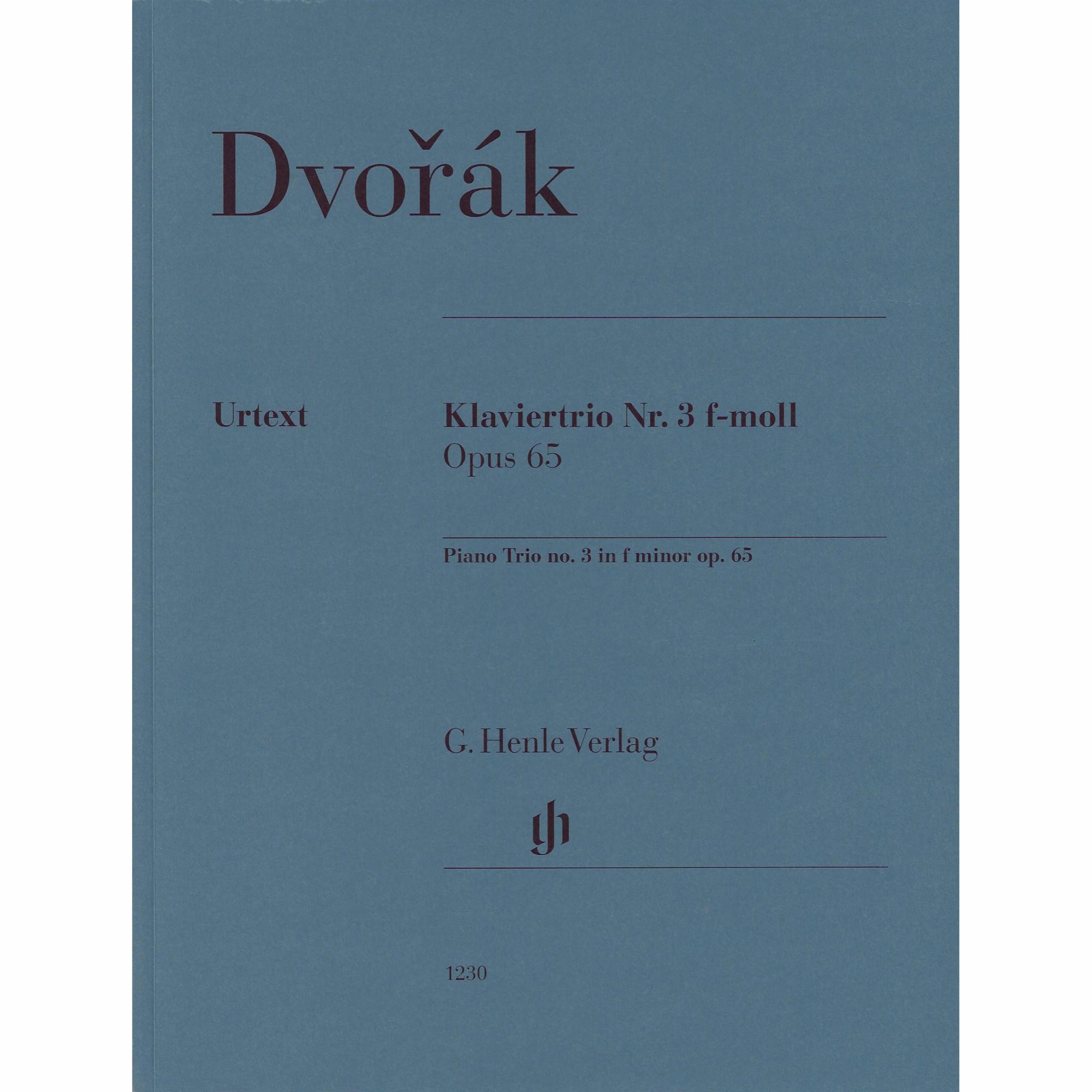 Dvorak -- Piano Trio No. 3 in F Minor, Op. 65