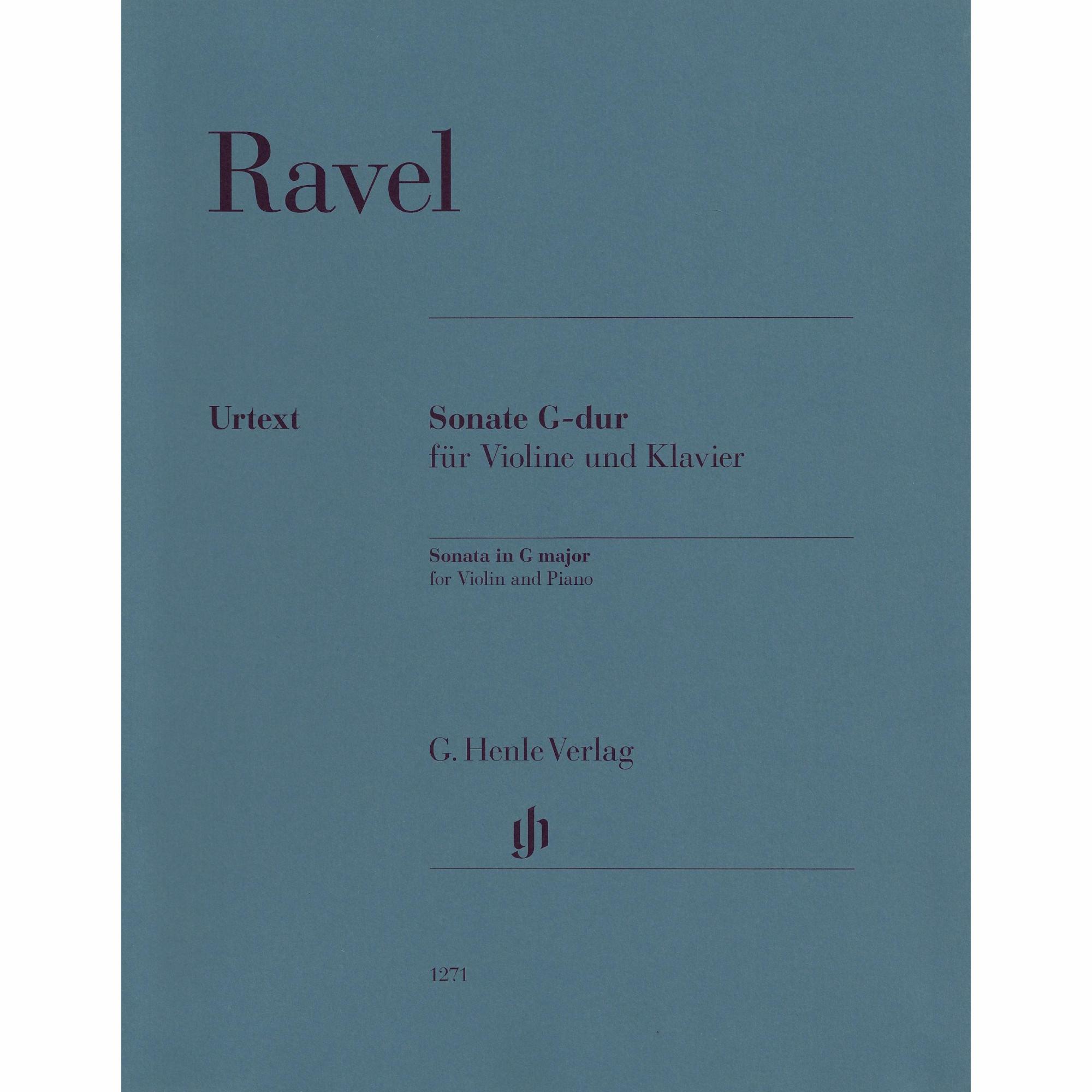 Ravel -- Sonata in G Major for Violin and Piano