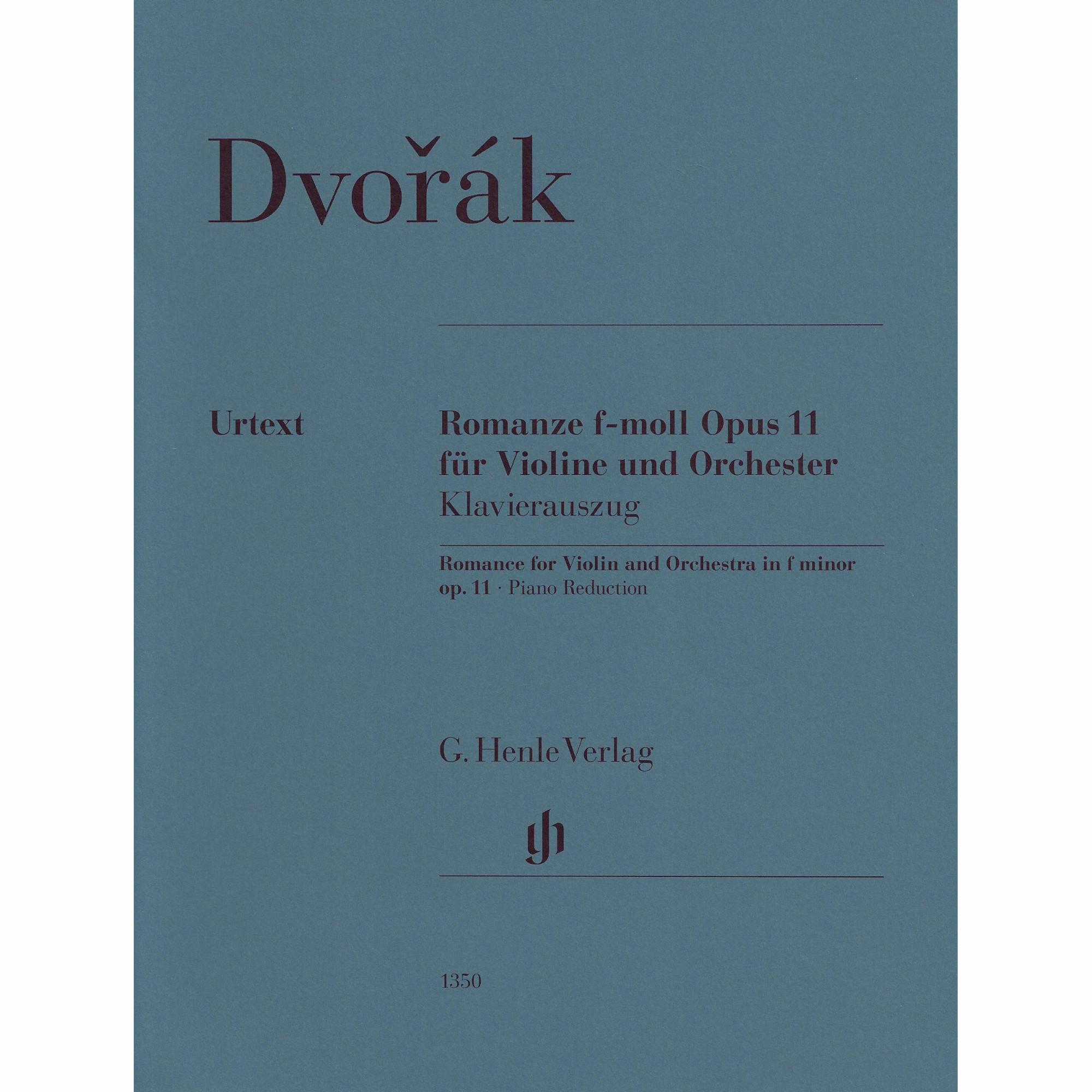 Dvorak -- Romance in F Minor, Op. 11 for Violin and Piano