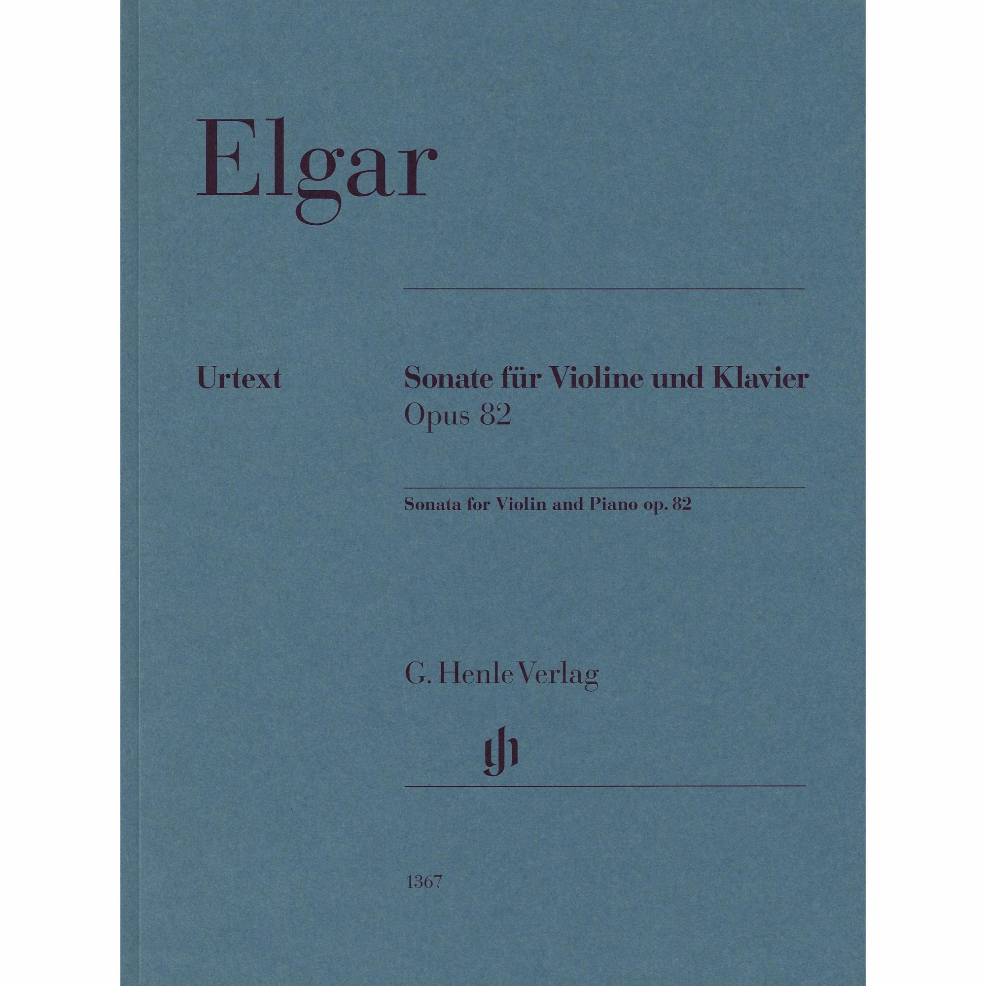 Elgar -- Sonata, Op. 82 for Violin and Piano