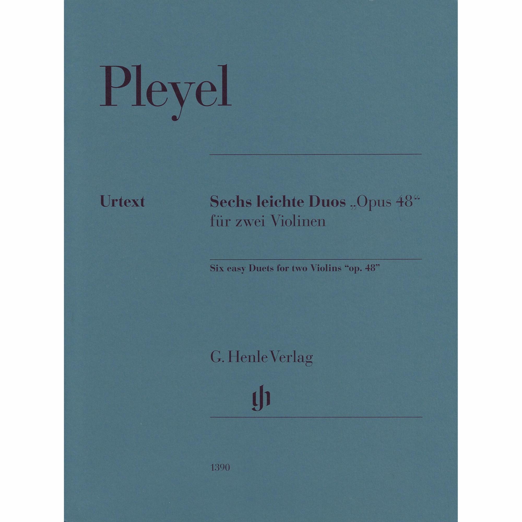 Pleyel -- Six Easy Duets, Op. 48 for Two Violins
