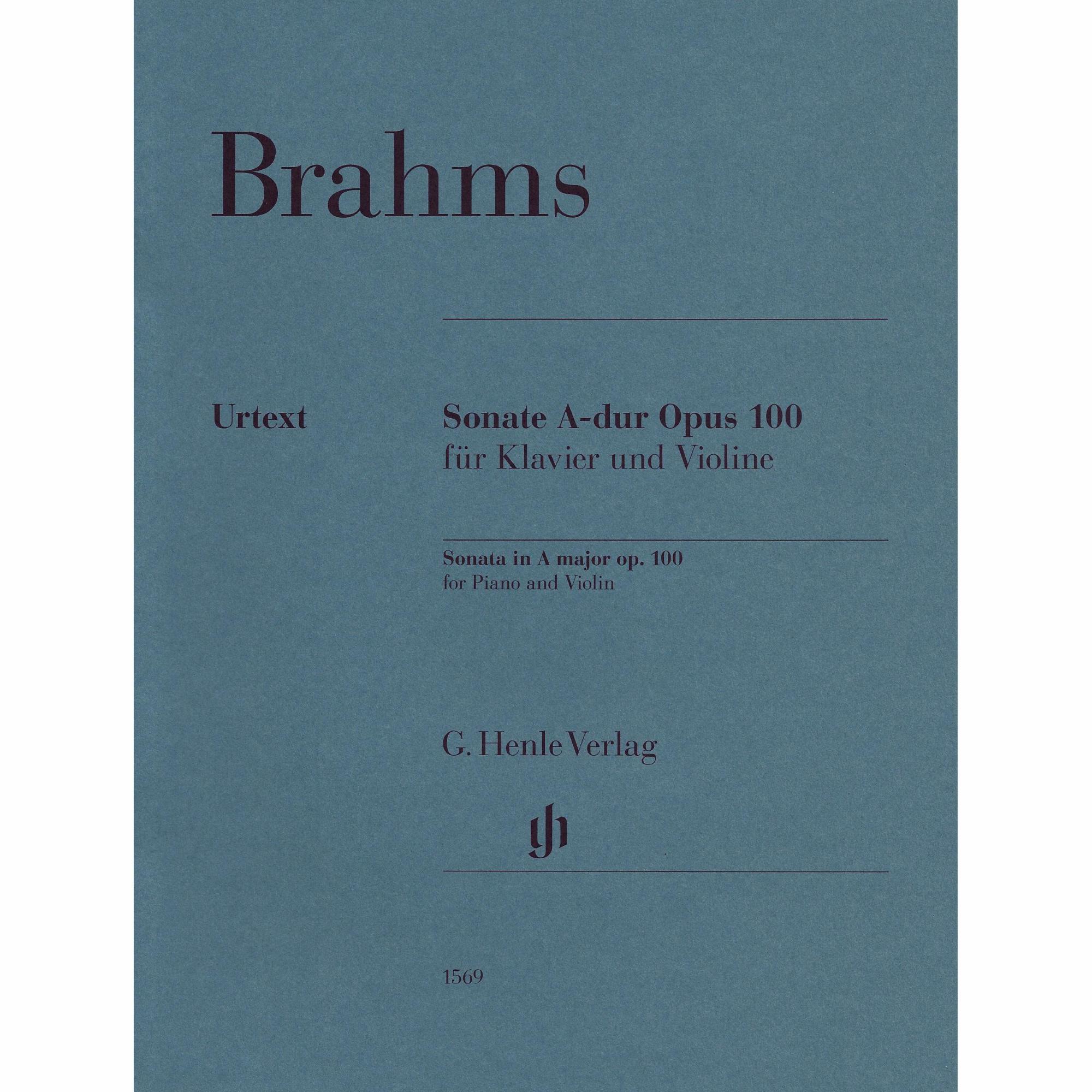 Brahms -- Sonata in A Major, Op. 100 for Violin and Piano