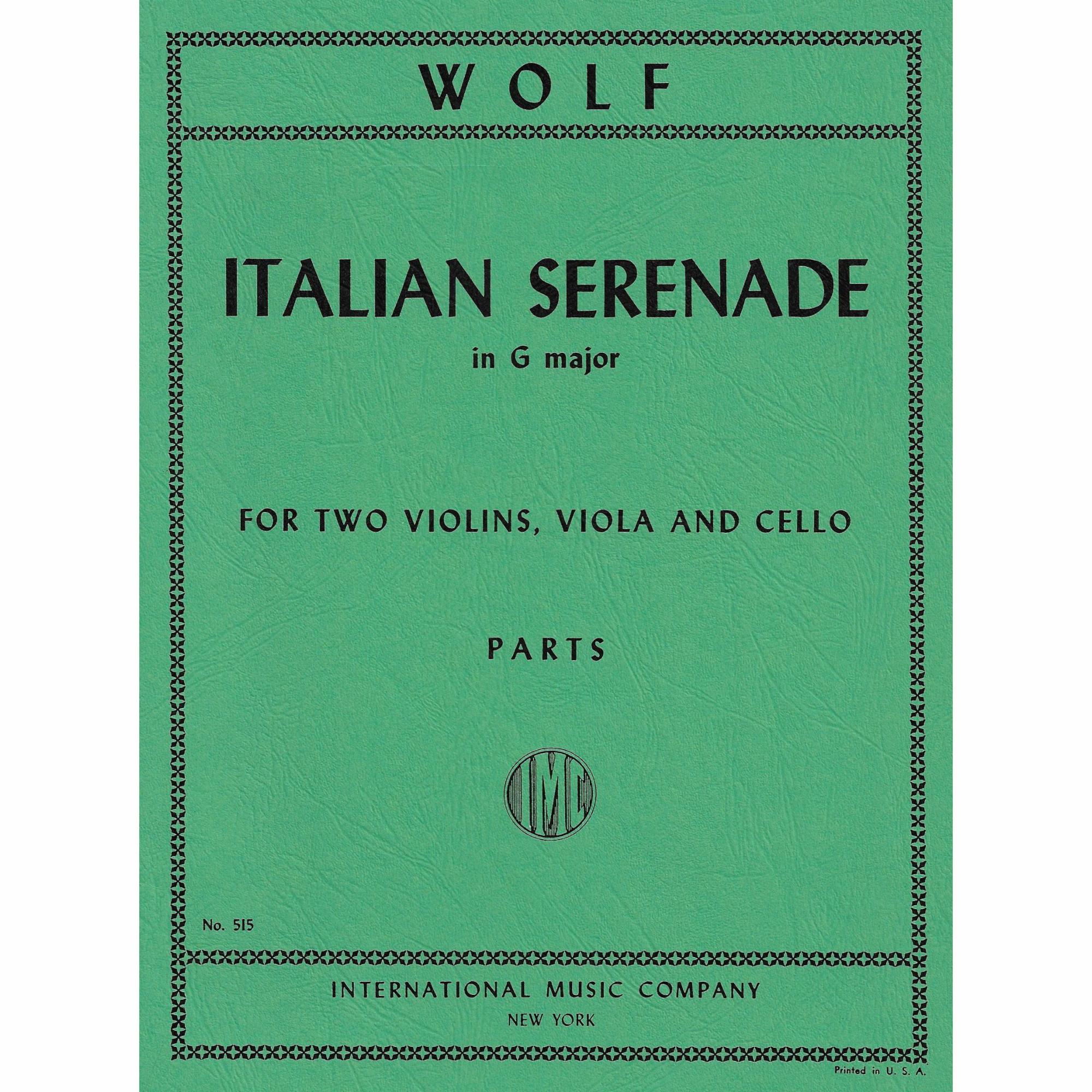 Wolf -- Italian Serenade for String Quartet