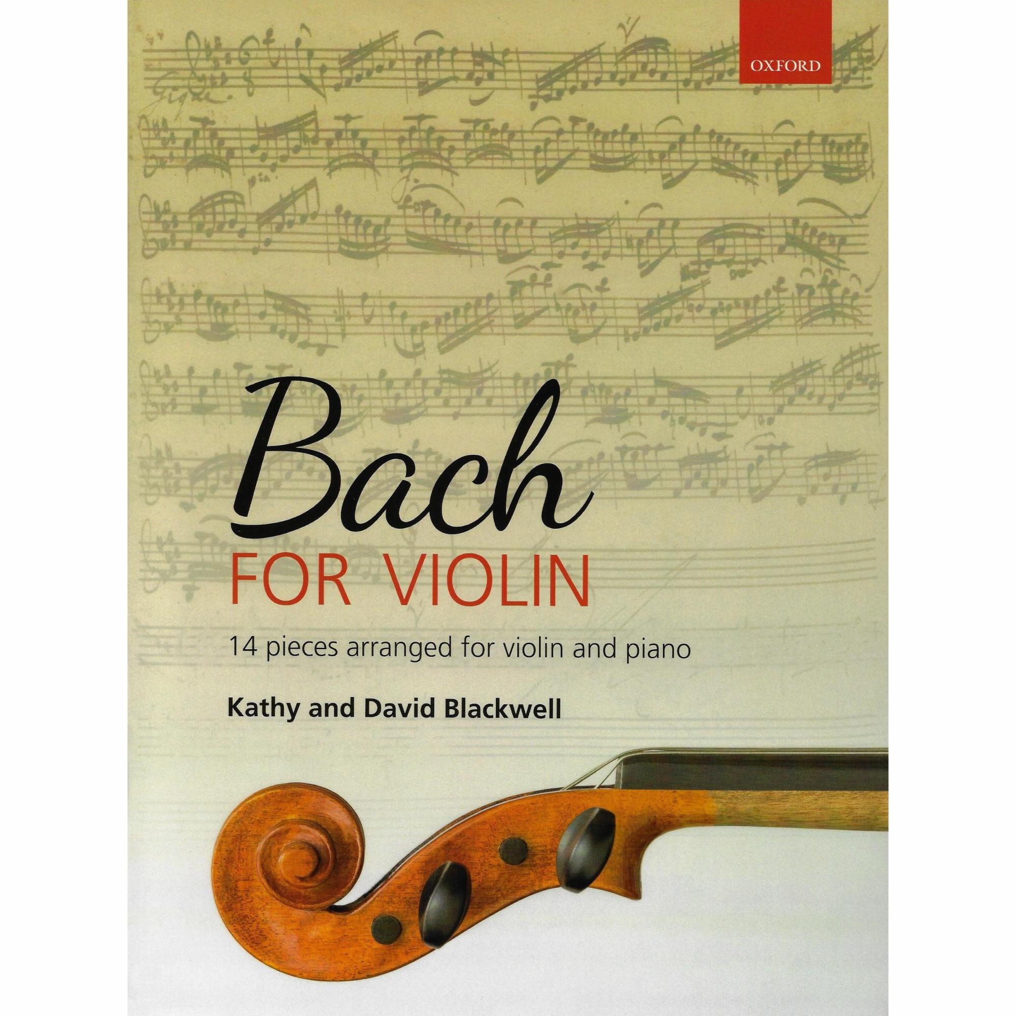 Bach for Violin: 14 Pieces Arranged for Violin and Piano