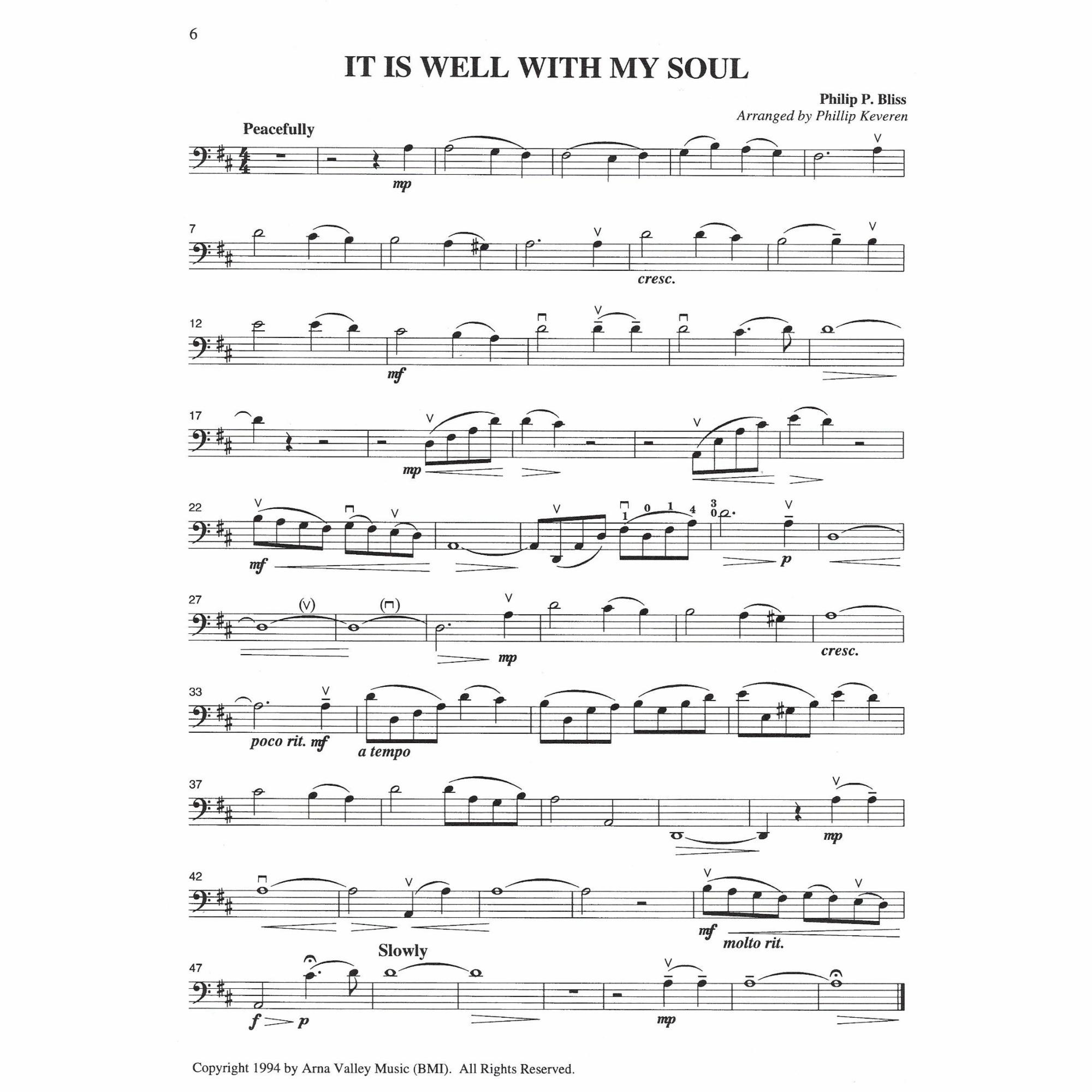 Sample: Cello (Pg. 6)