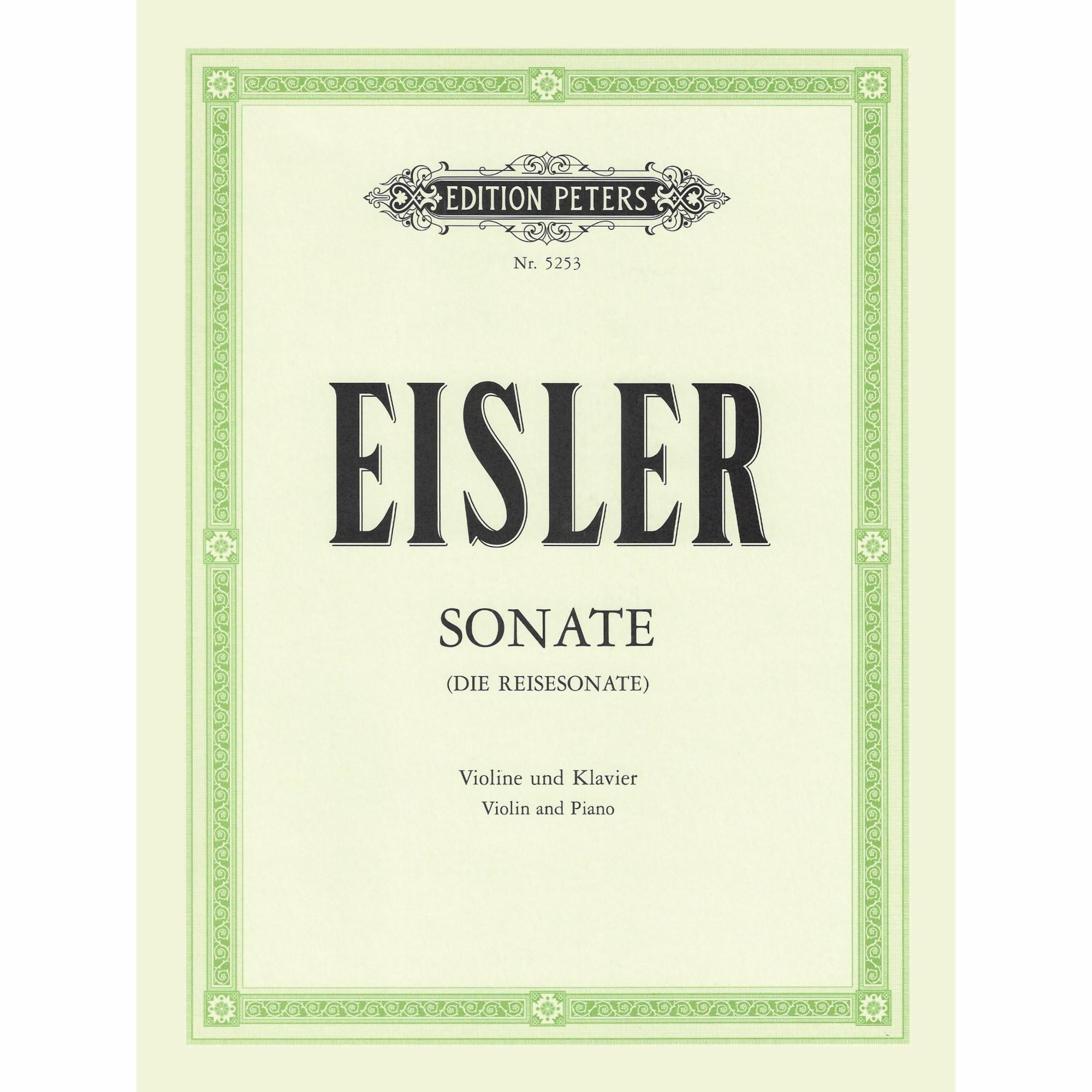 Eisler -- Sonata for Violin and Piano