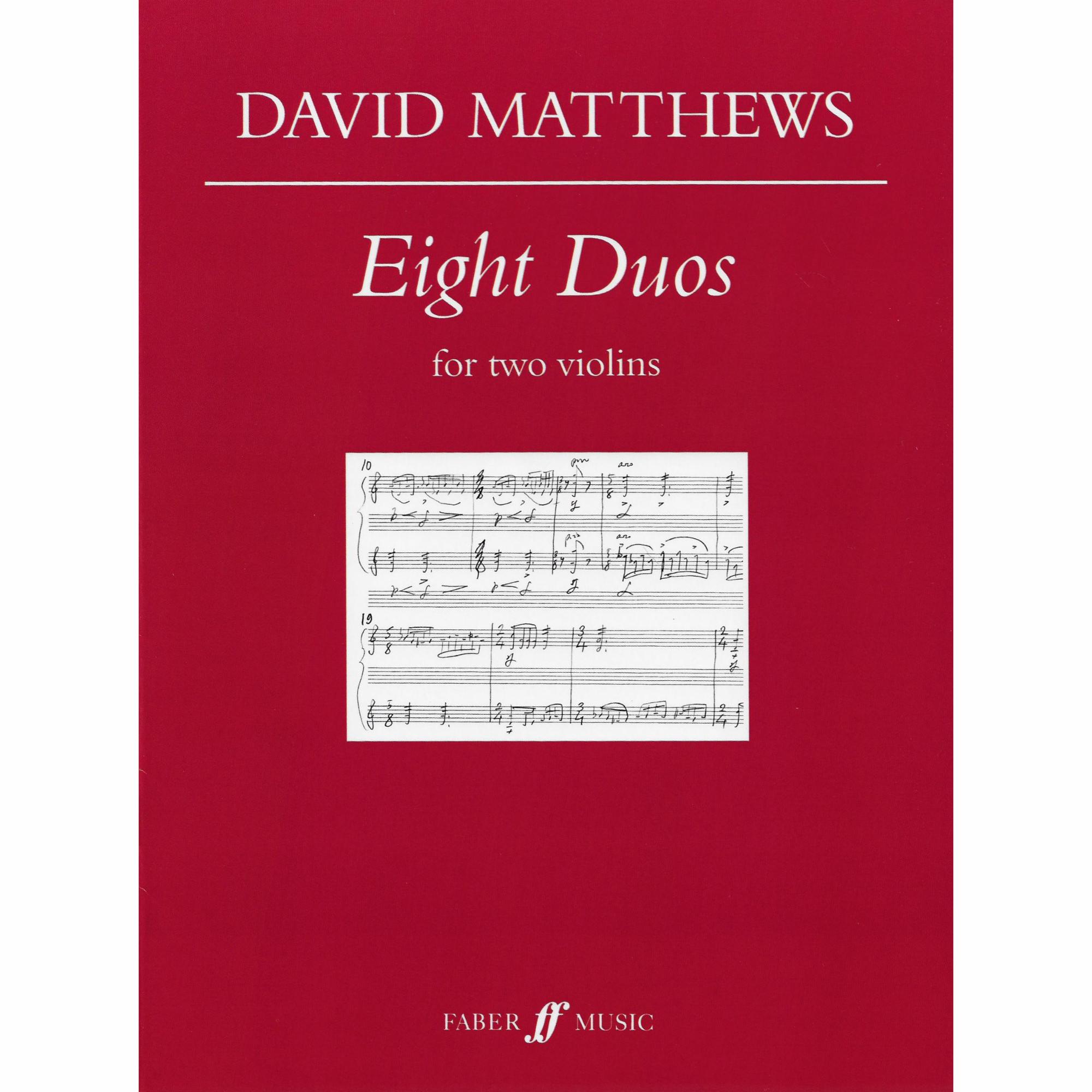 Matthews -- Eight Duos, Op. 79 for Two Violins