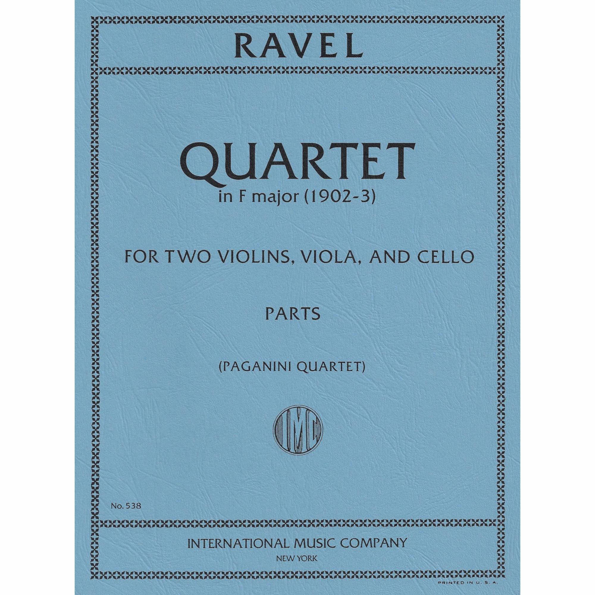 Ravel -- String Quartet in F Major