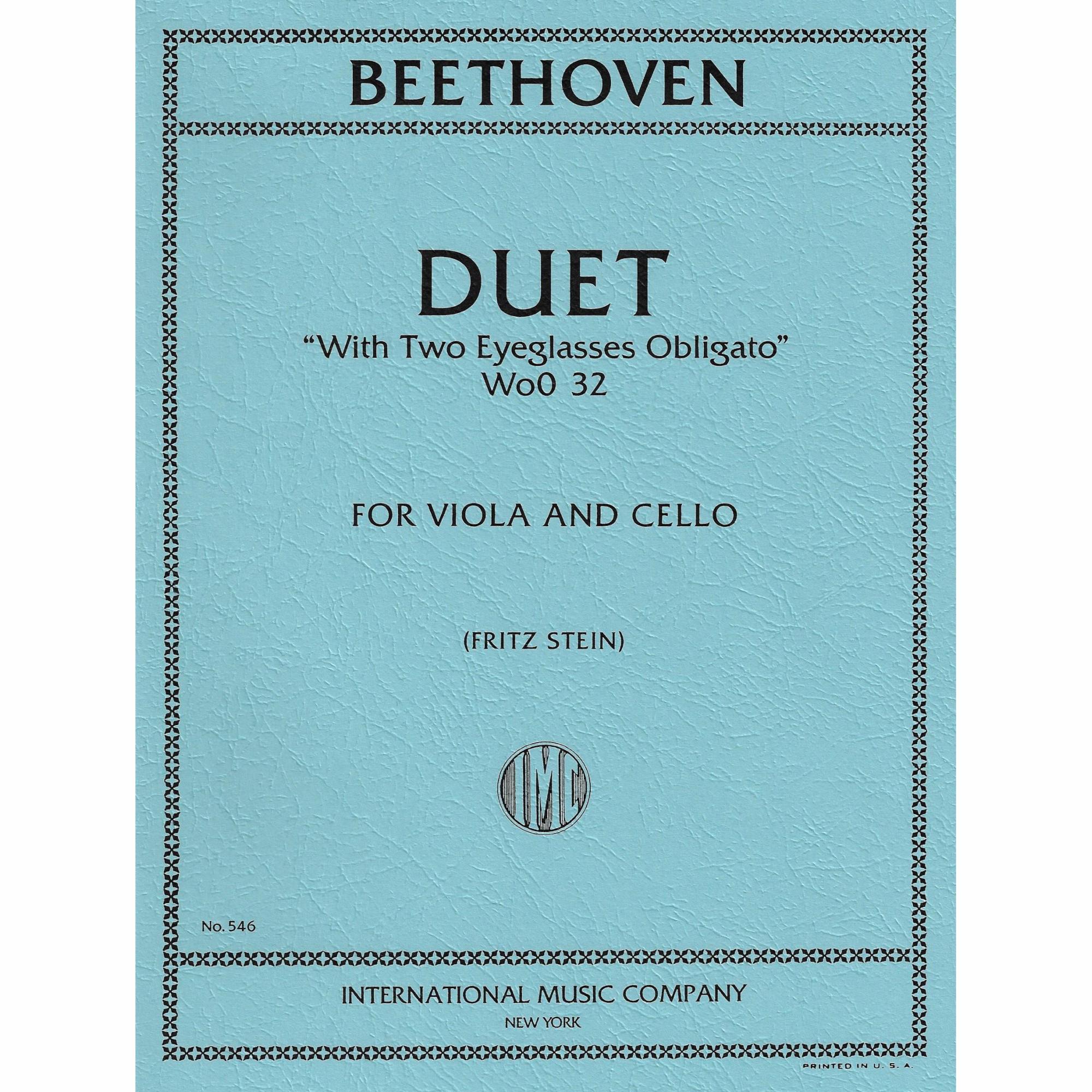 Beethoven -- Duet 'With Two Eyeglasses Obligato', WoO 32 for Viola and Cello