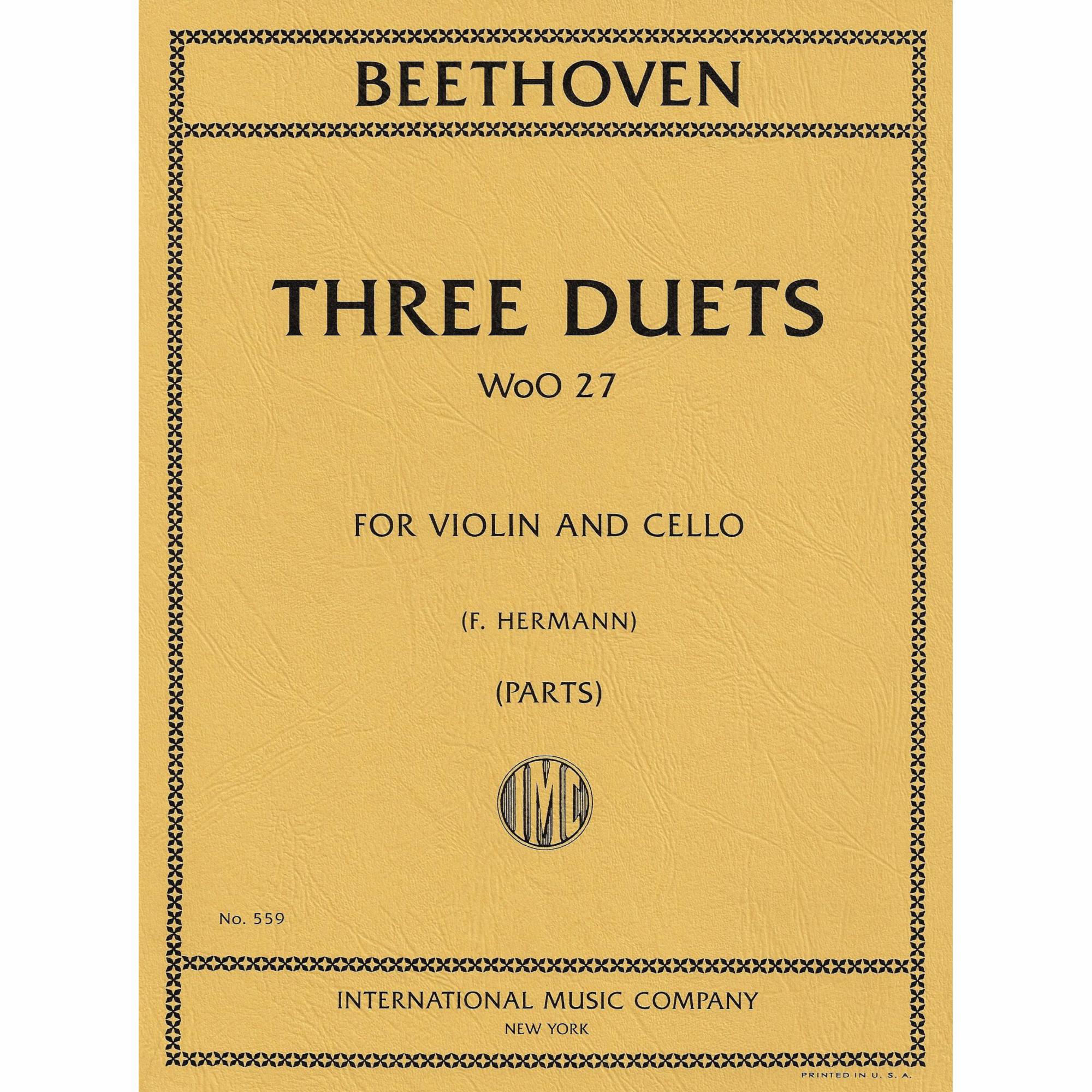 Beethoven -- Three Duets, WoO 27 for Violin and Cello