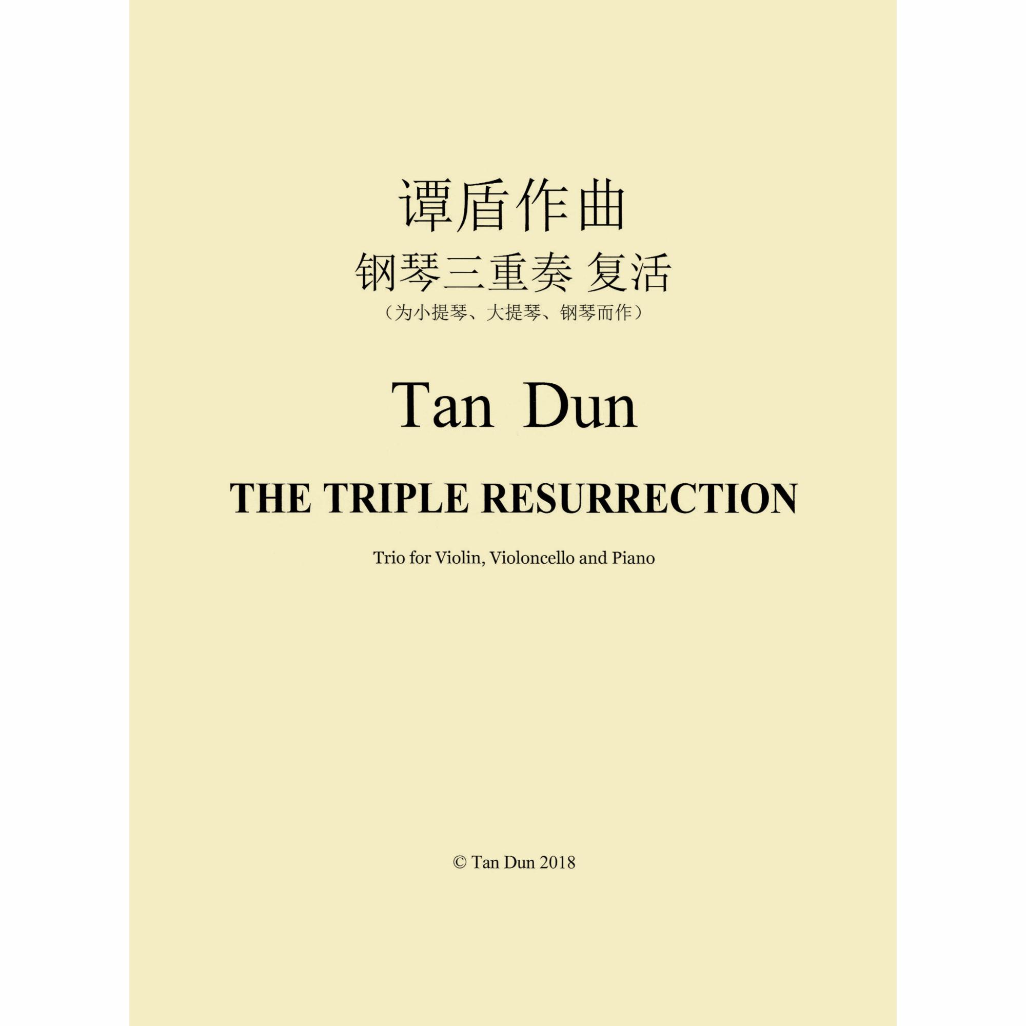 Dun -- The Triple Resurrection for Violin, Cello, and Piano