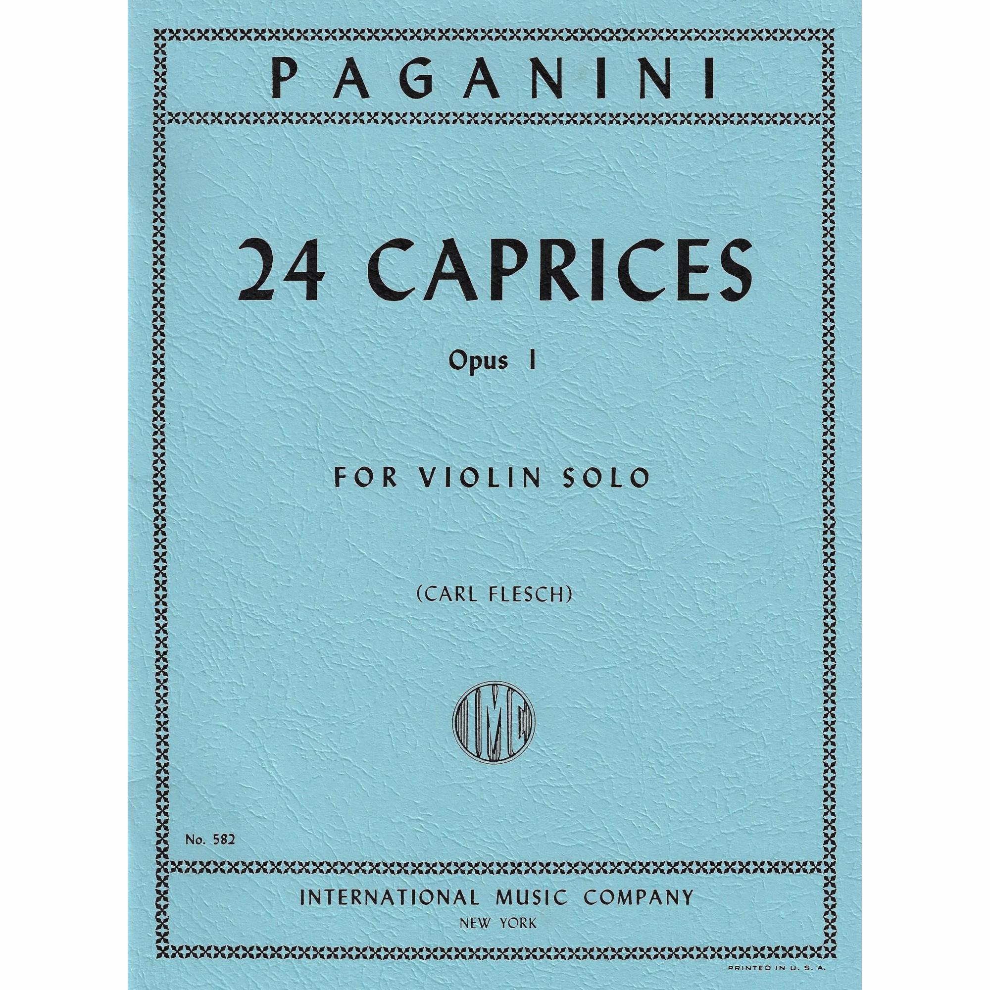 Paganini -- 24 Caprices, Op. 1 for Solo Violin