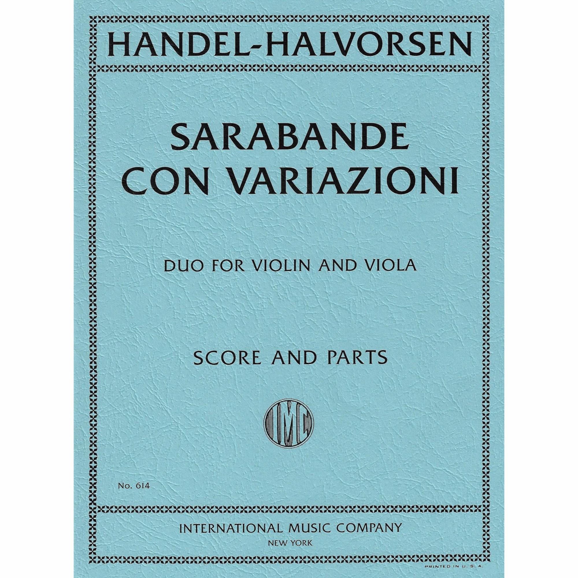 Handel -- Sarabande con Variazioni for Violin and Viola