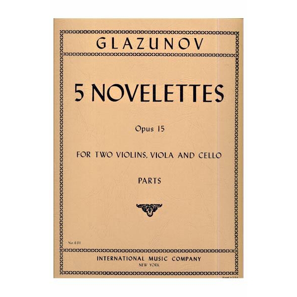 Five Novelettes, Op. 15 for String Quartet
