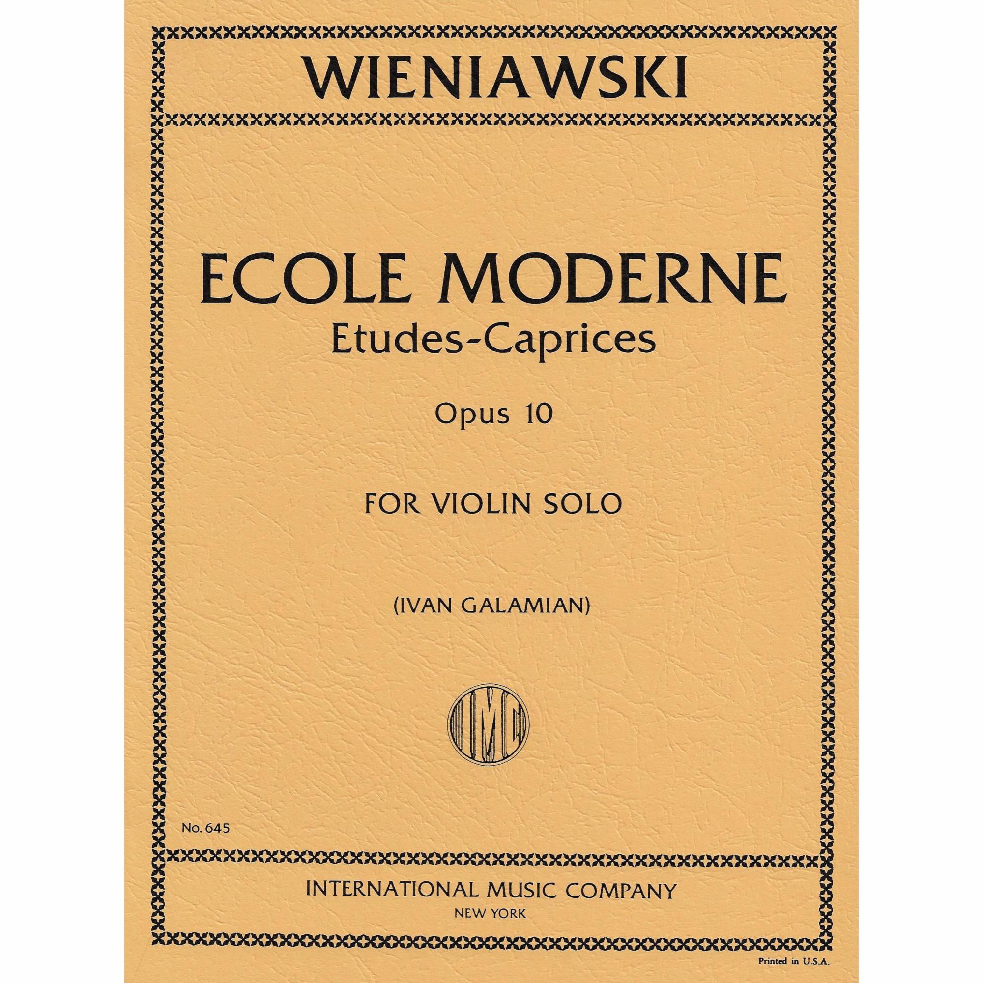 Wieniawski -- Ecole Moderne, Op. 10 for Violin