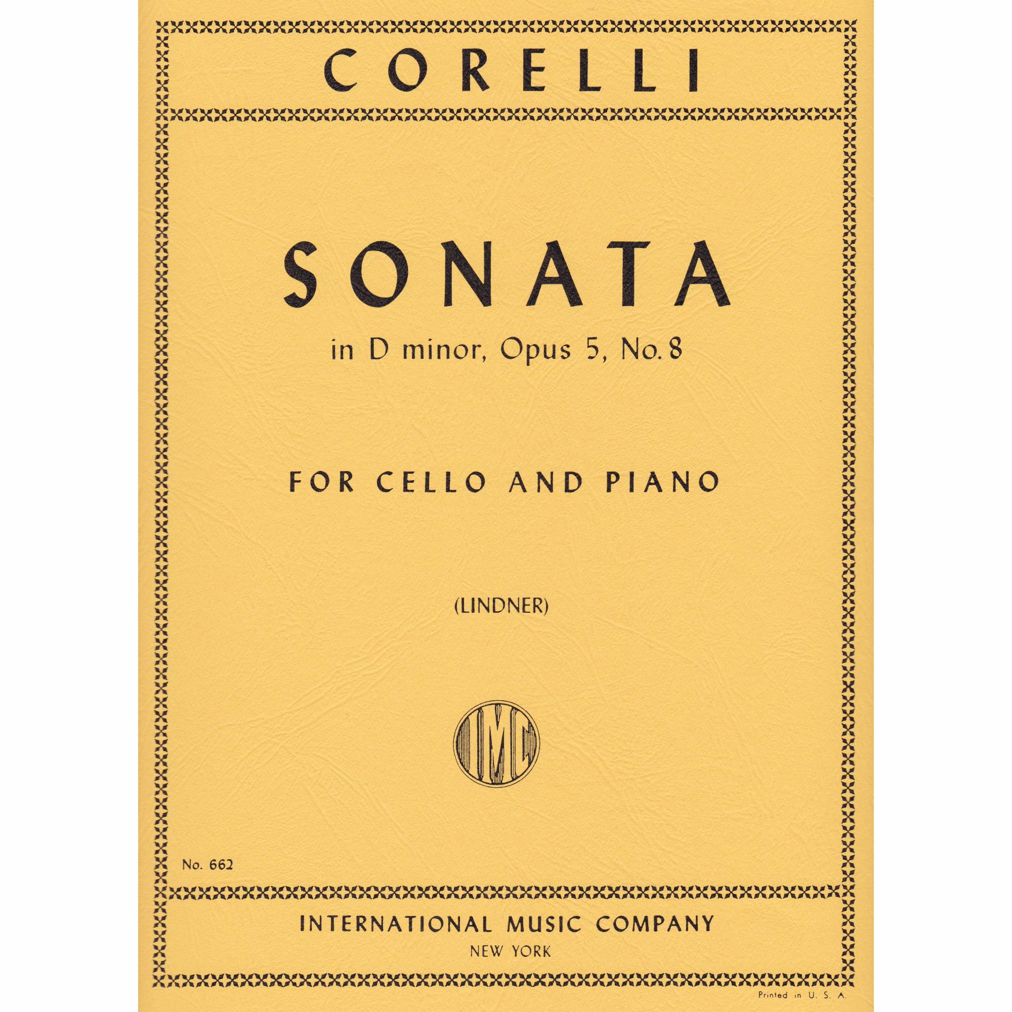 Cello Sonata in D Minor, Op. 5, No. 8