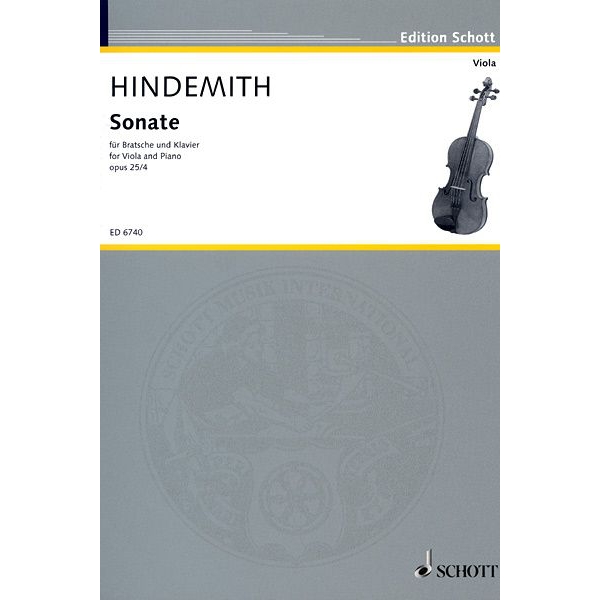 Sonata, Op. 25, No. 4, for Viola and Piano