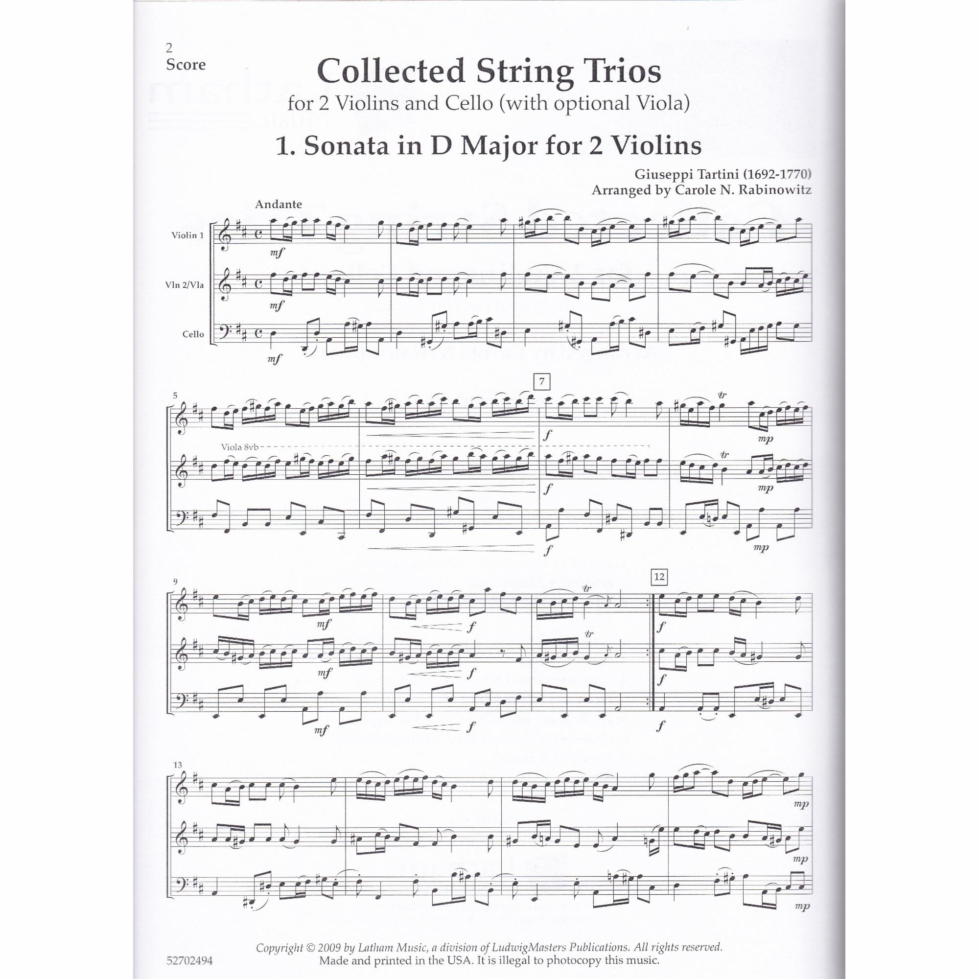 Collected String Trios