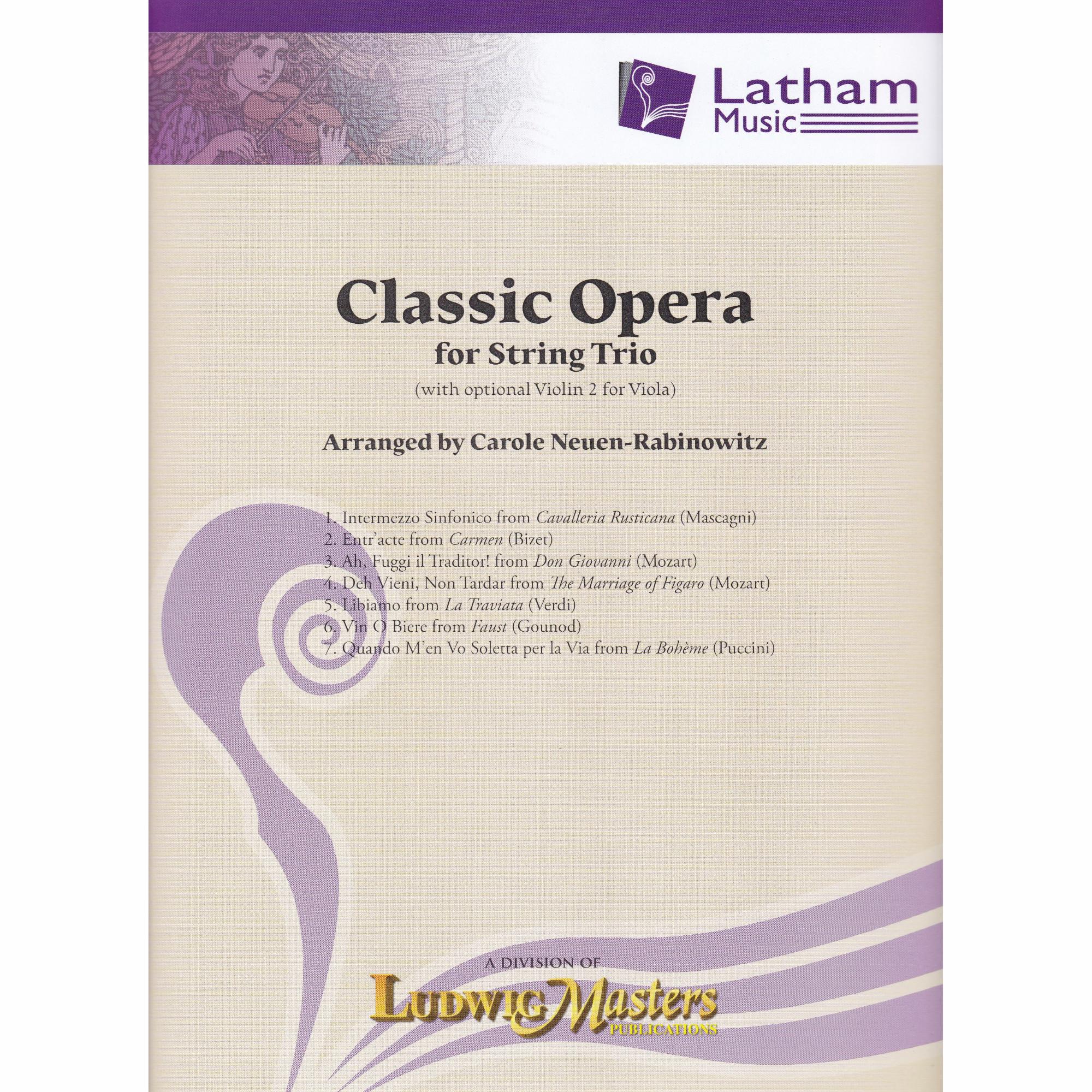 Classic Opera for String Trio