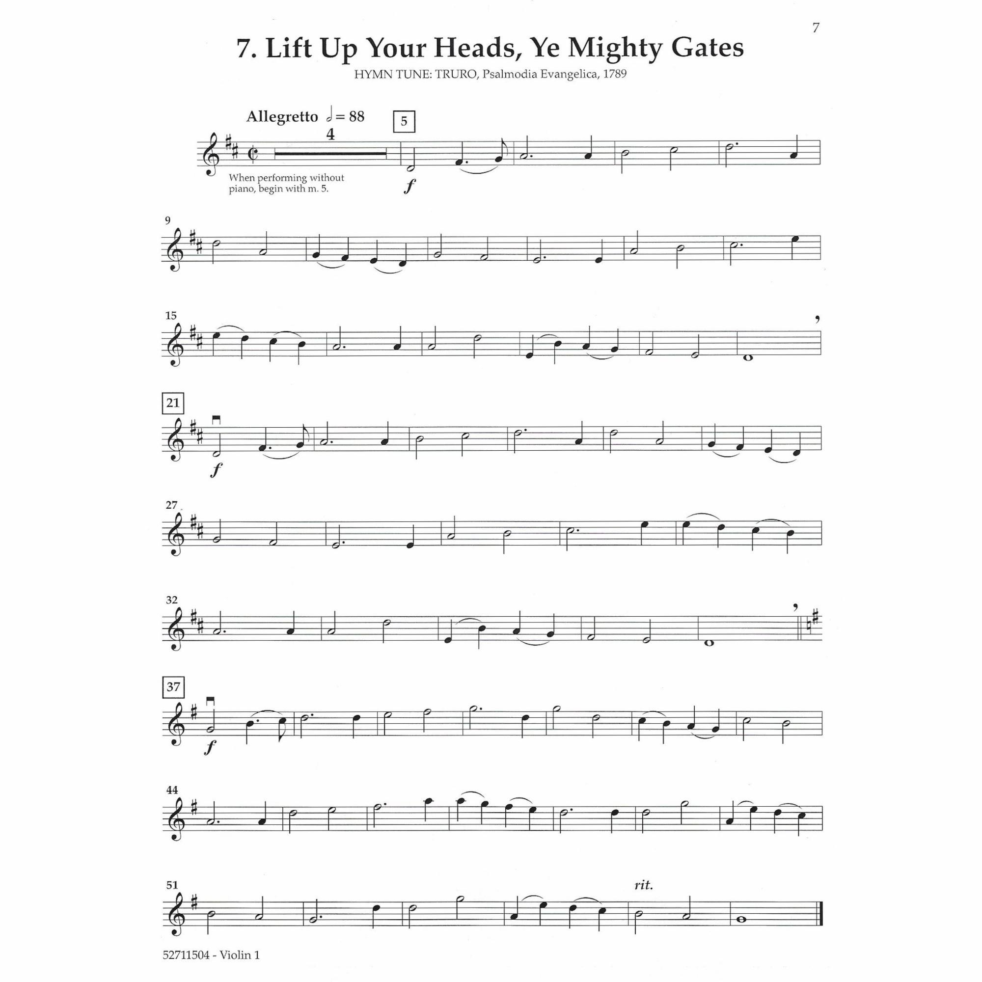 Sample: Violin 1 (Pg. 7)