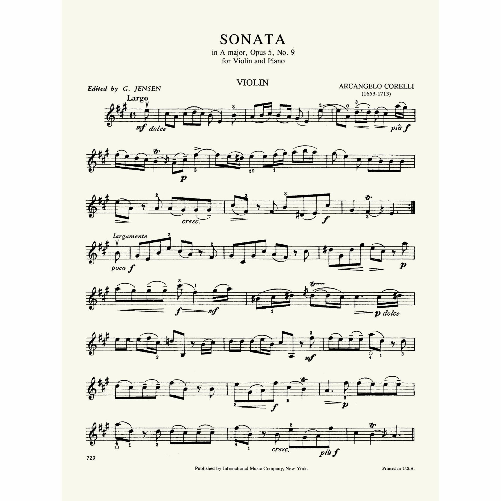 Sample: Violin Part