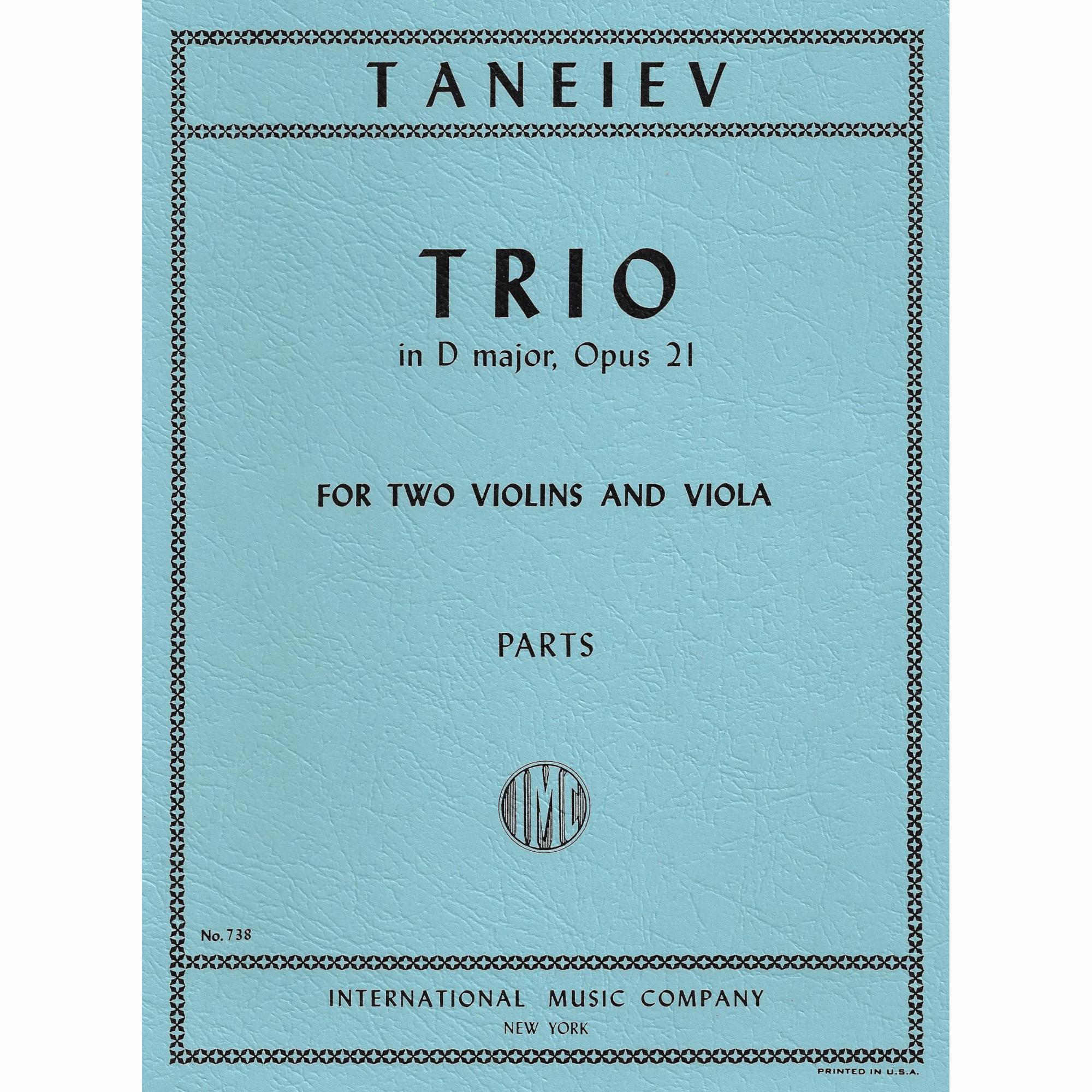 Taneyev -- Trio in D Major, Op. 21 for Two Violins and Viola