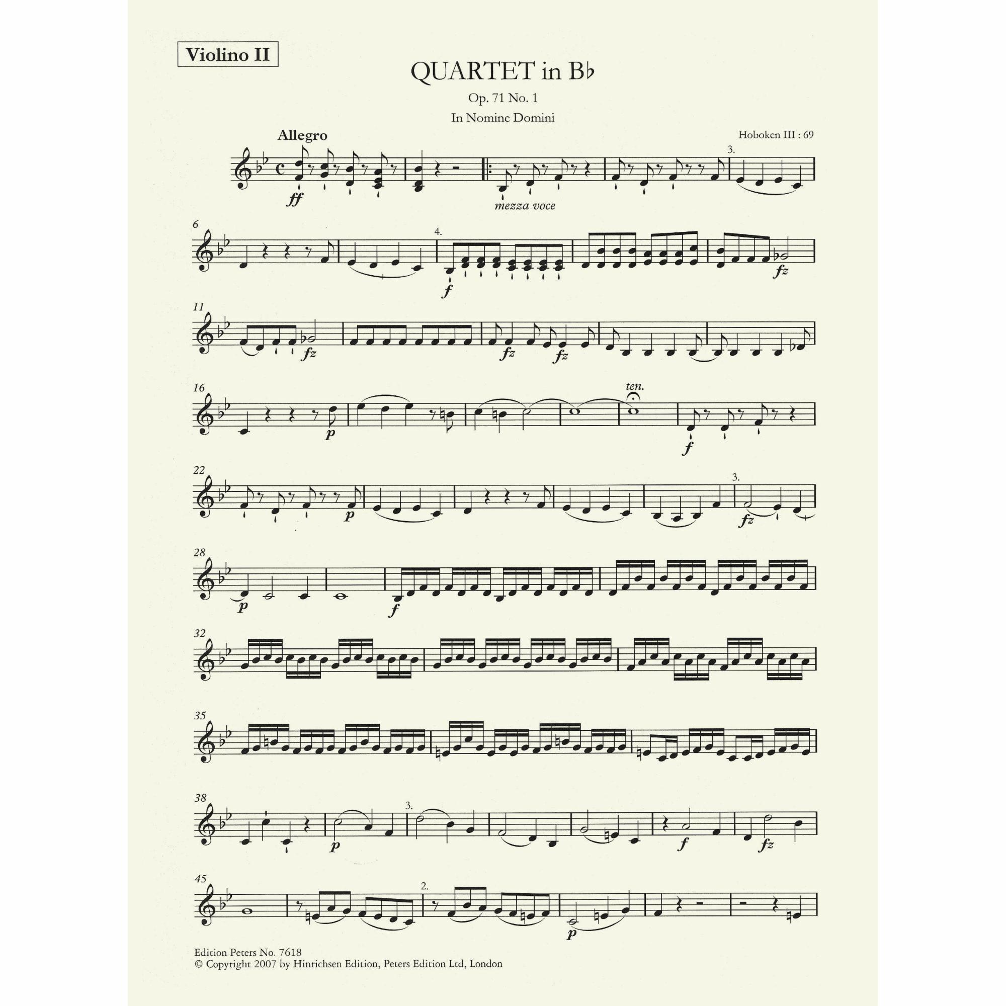 Sample: Violin II (Pg. 2)