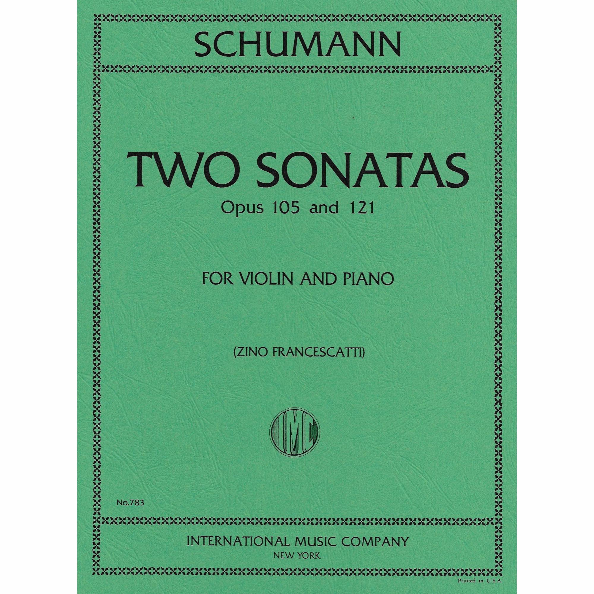 Two Violin Sonatas, Opp. 105 and 121