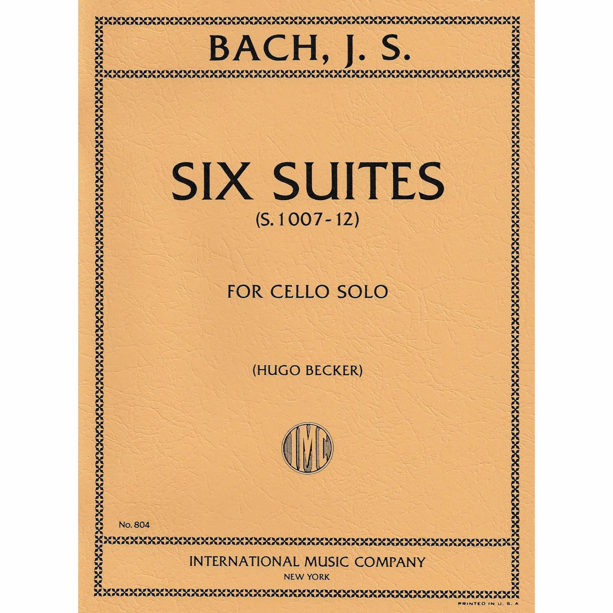 Bach -- Six Suites, S. 1007-1012 for Solo Cello
