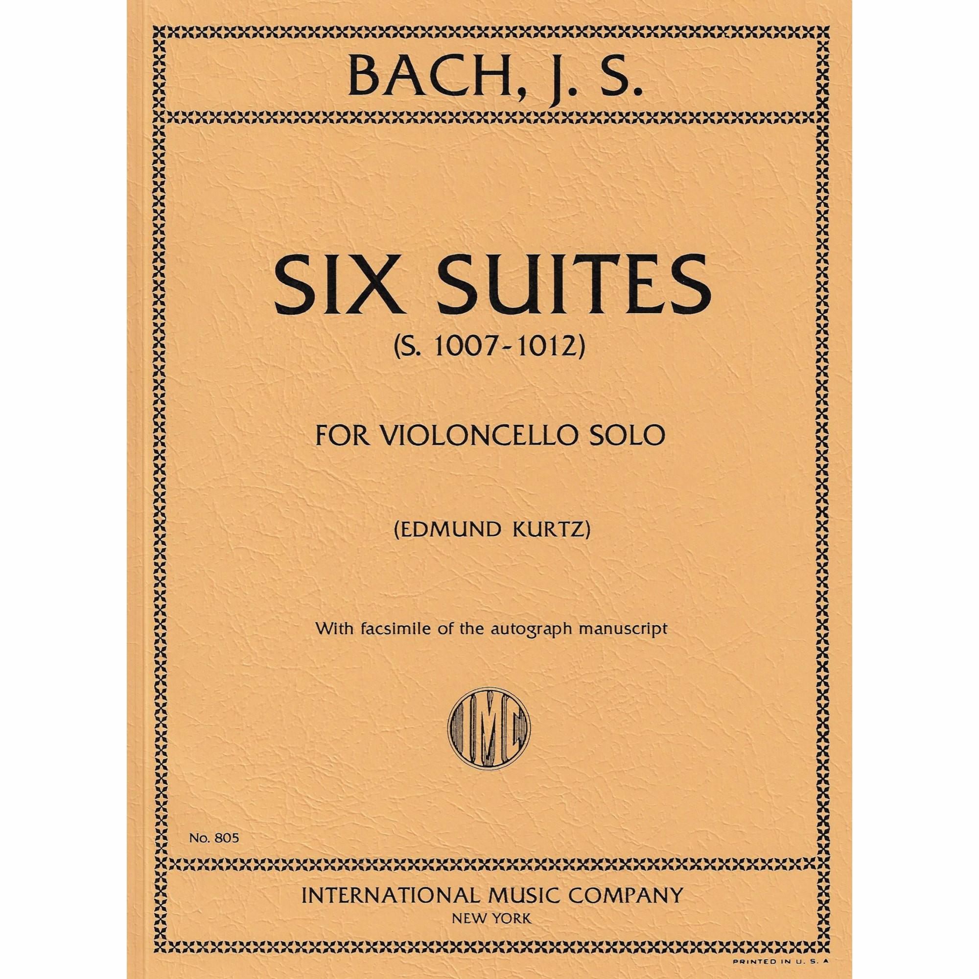 Bach -- Six Suites, BWV 1007-1012 for Solo Cello