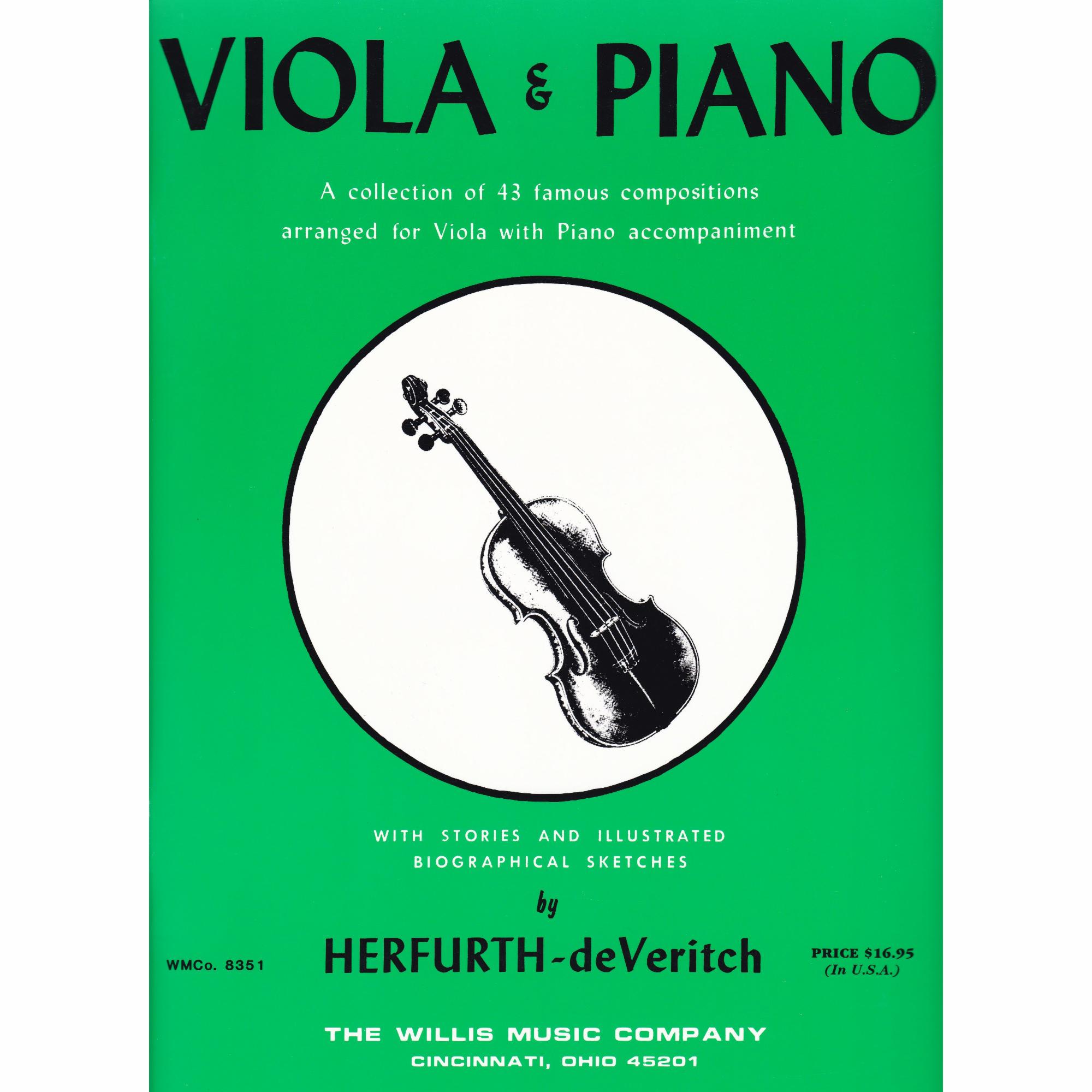 43 Famous Compositions for Viola and Piano