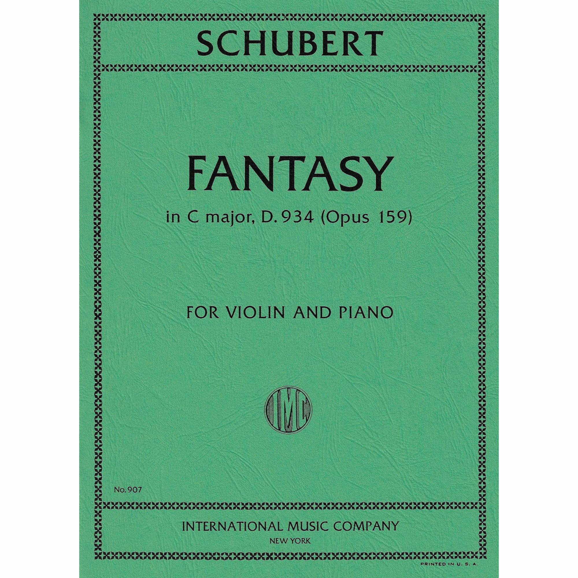 Fantasy in C Major, D. 934 for Violin and Piano