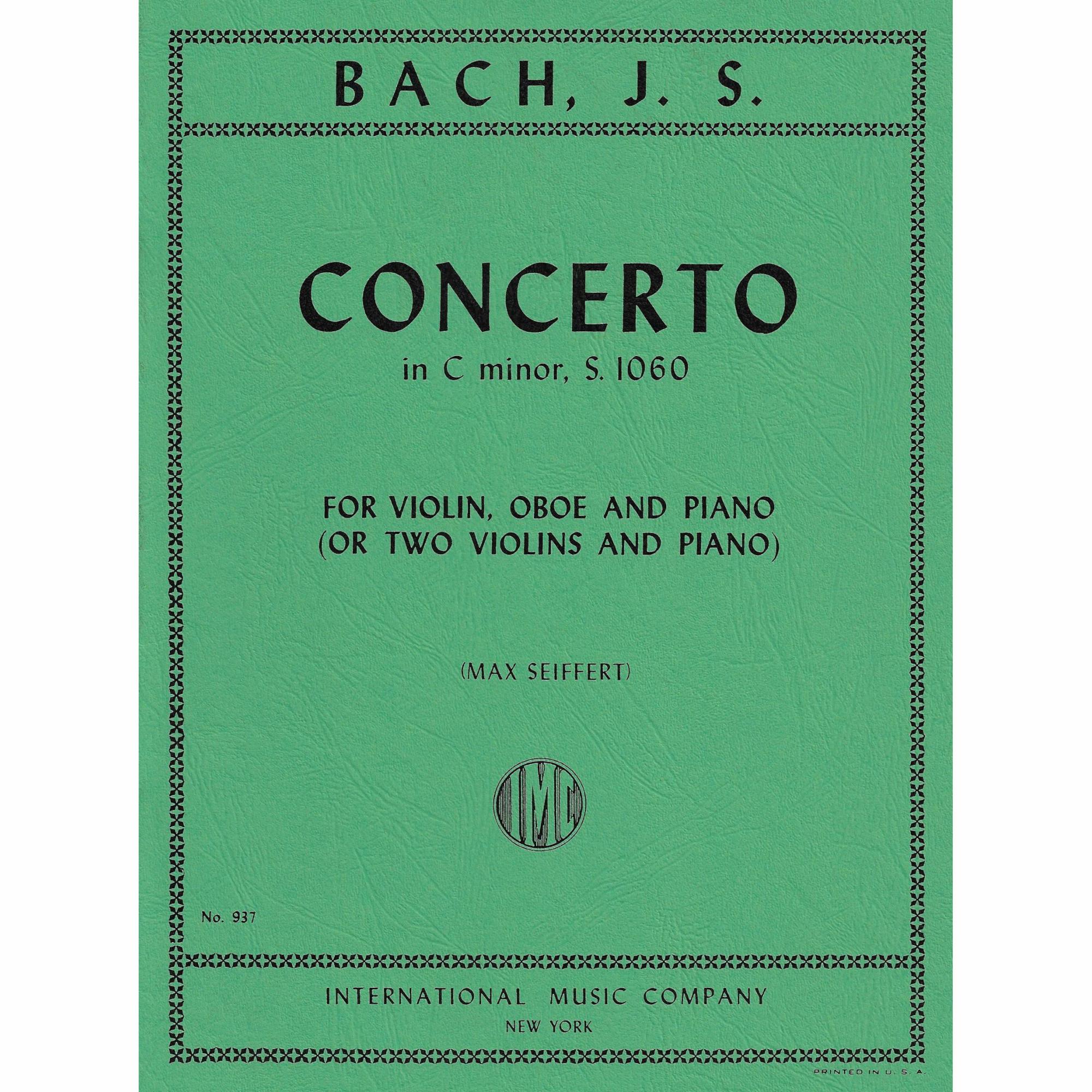 Bach -- Concerto in C Minor, S. 1060 for Two Violins and Piano