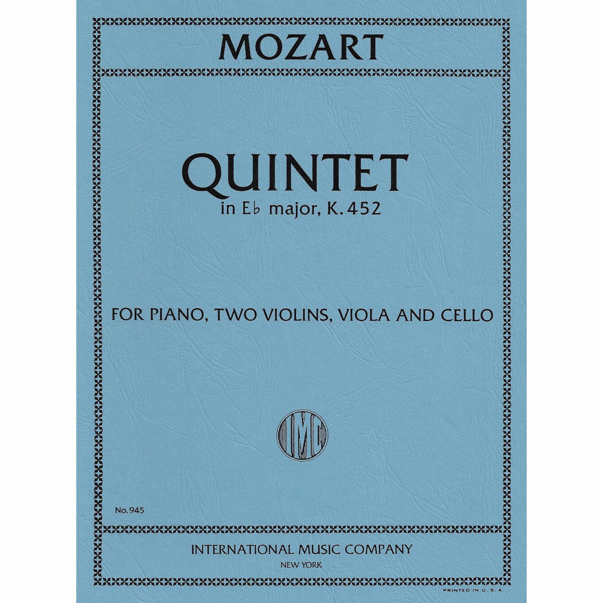 Mozart -- Piano Quintet in E-flat Major, K. 452