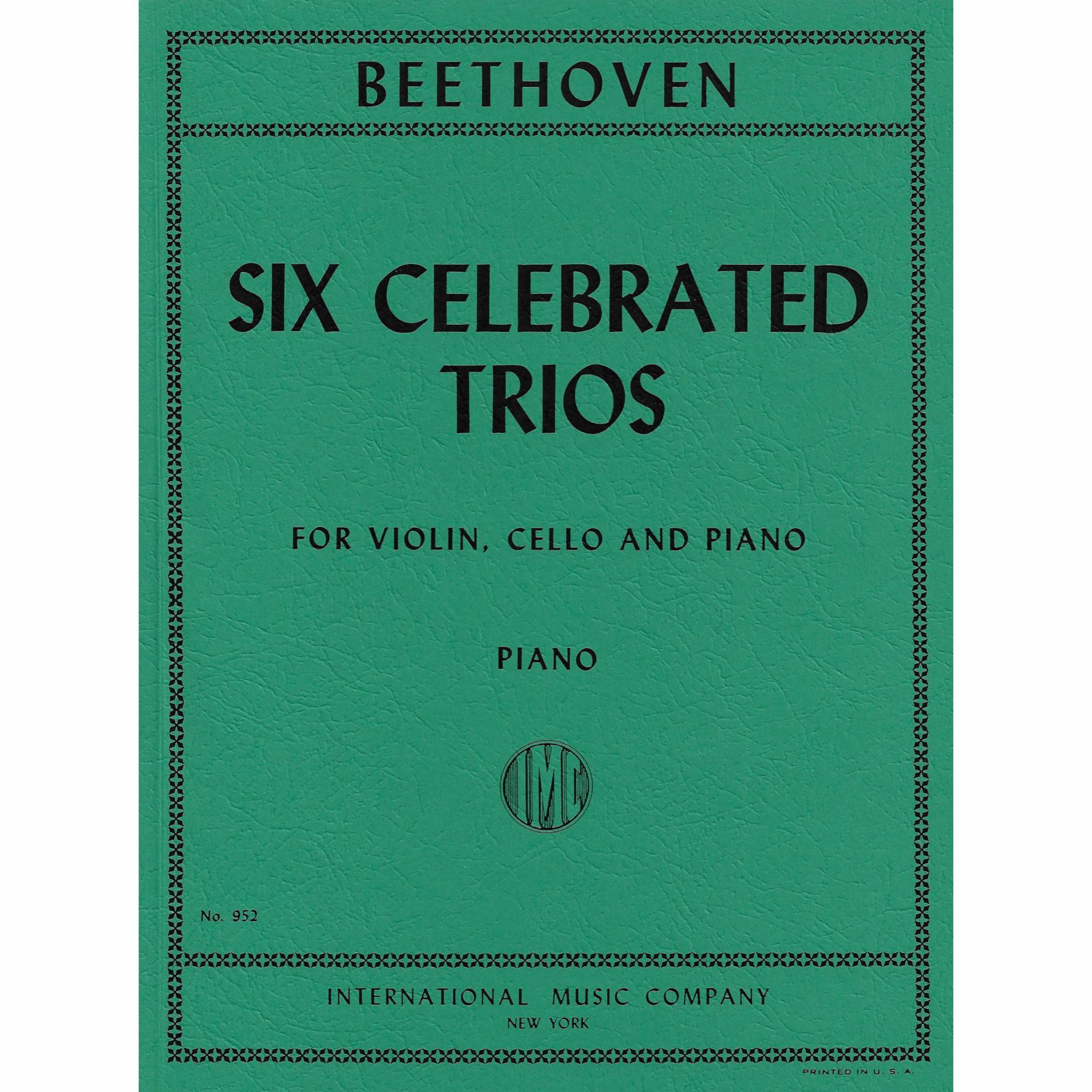 Beethoven -- Six Celebrated Piano Trios
