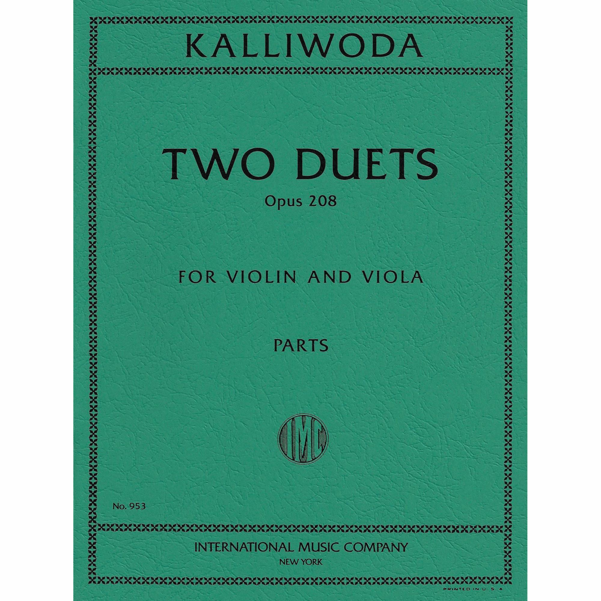 Kalliwoda -- Two Duets, Op. 208 for Violin and Viola