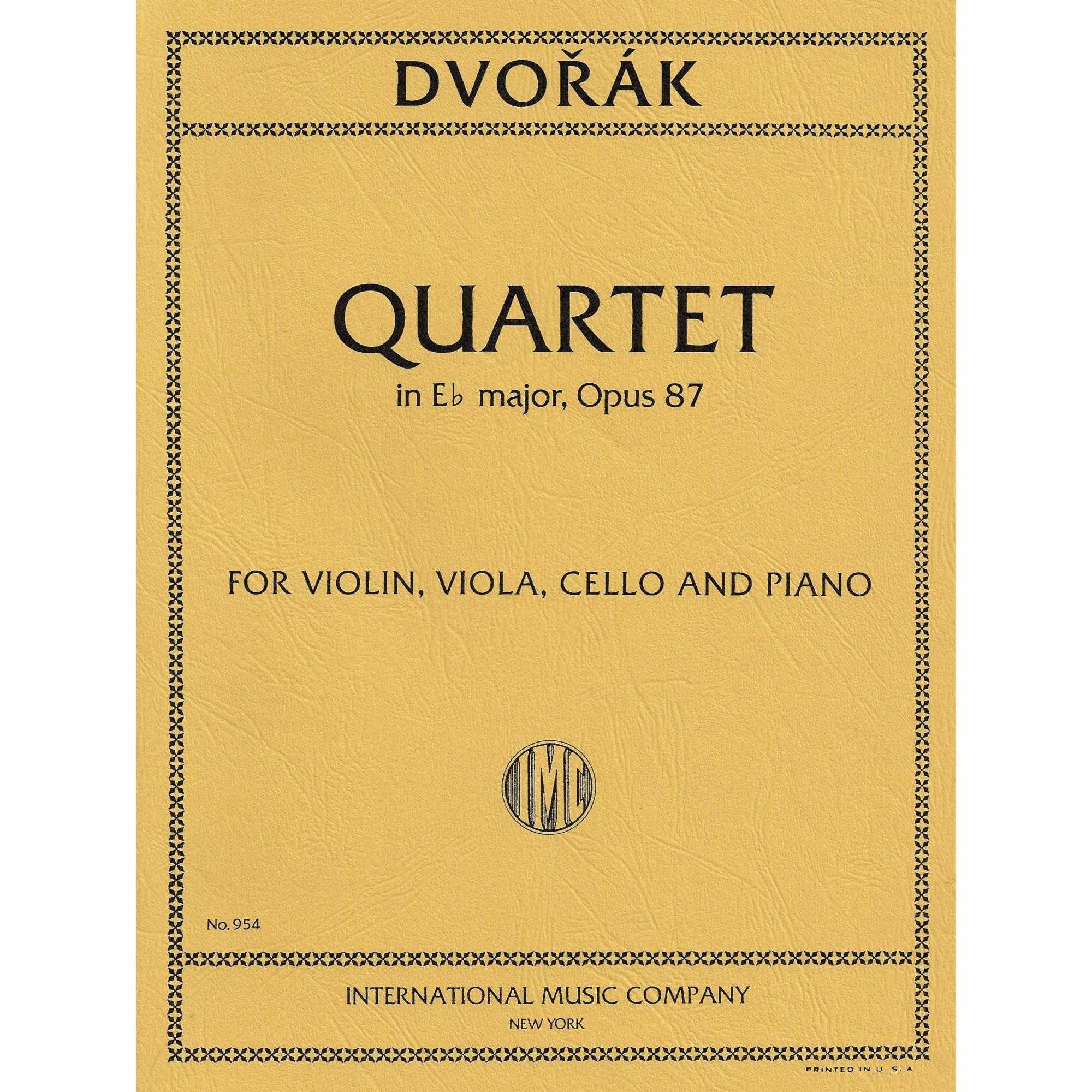 Dvorak -- Piano Quartet in E-flat Major, Op. 87