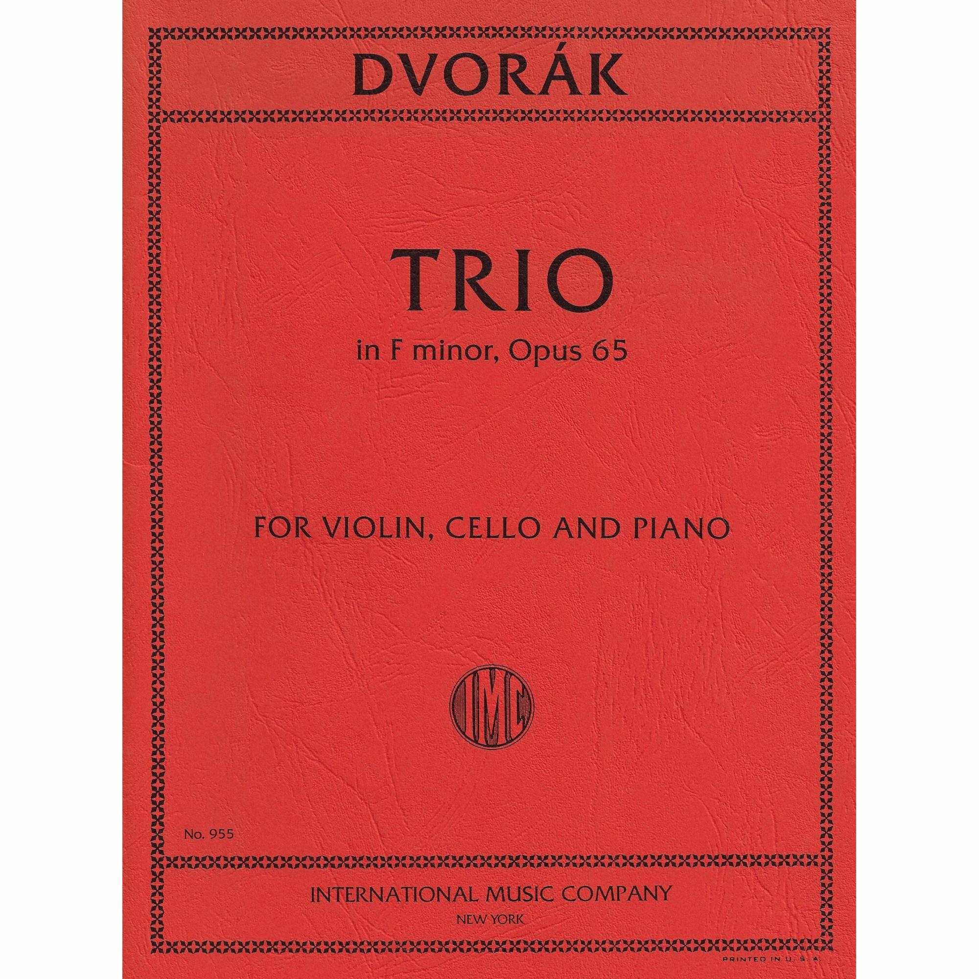 Dvorak -- Piano Trio in F Minor, Op. 65