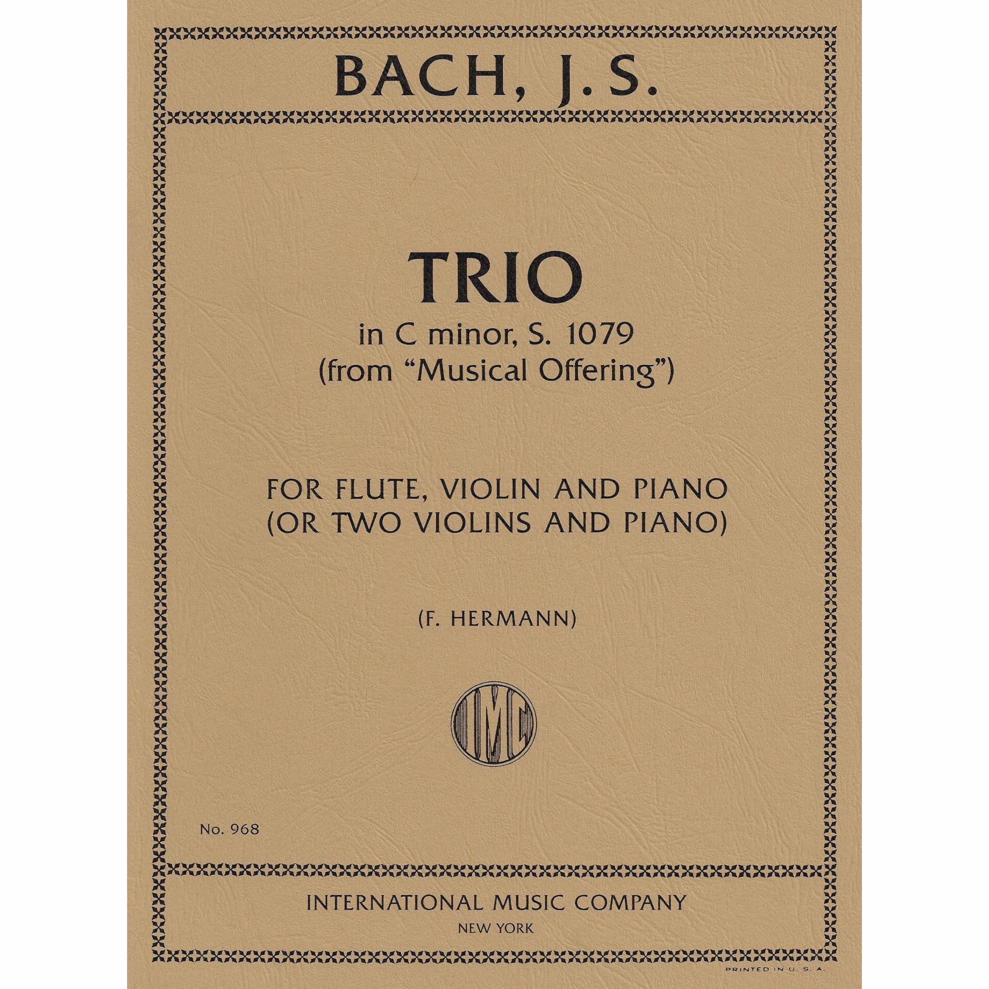 Bach -- Trio in C Minor, S. 1079 for Two Violins and Piano