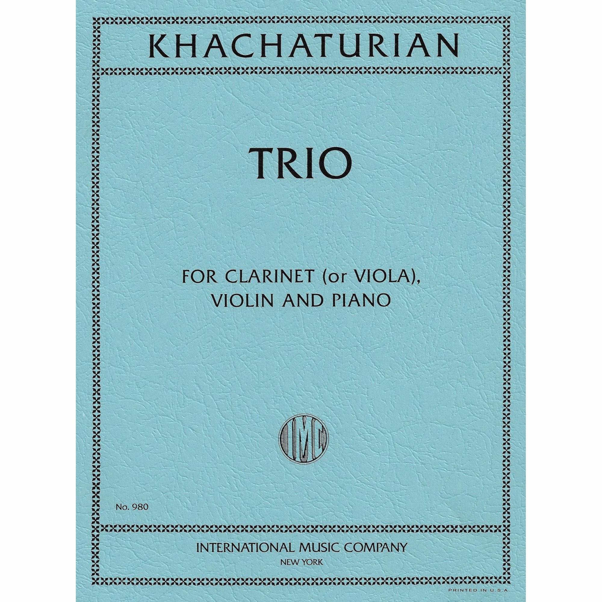 Khachaturian -- Trio for Clarinet, Violin, and Piano